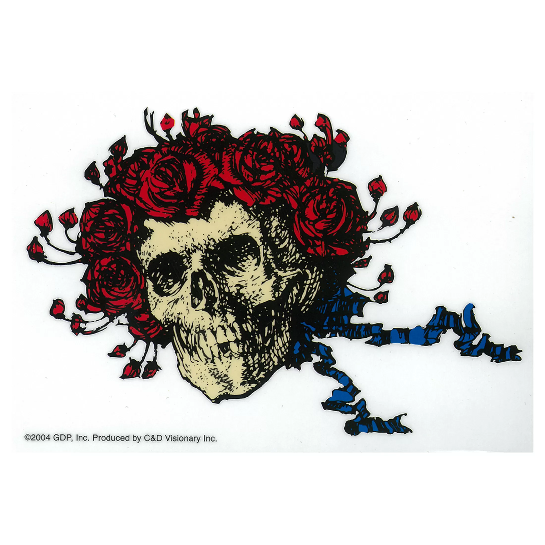 Grateful Dead | Classic<Liquid Blue GD Bertha Roses Sticker