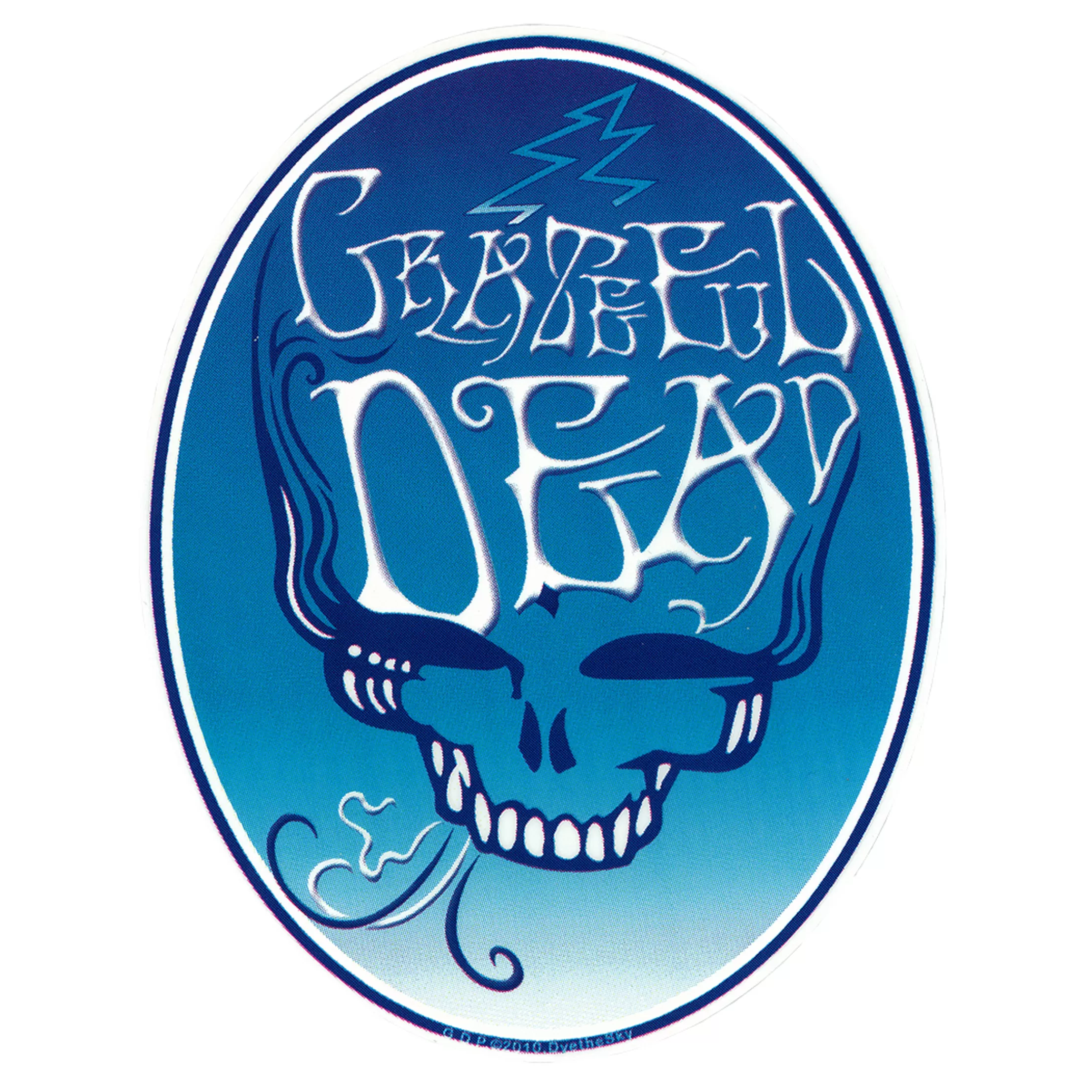 Grateful Dead<Liquid Blue GD Blue Smoke Sticker