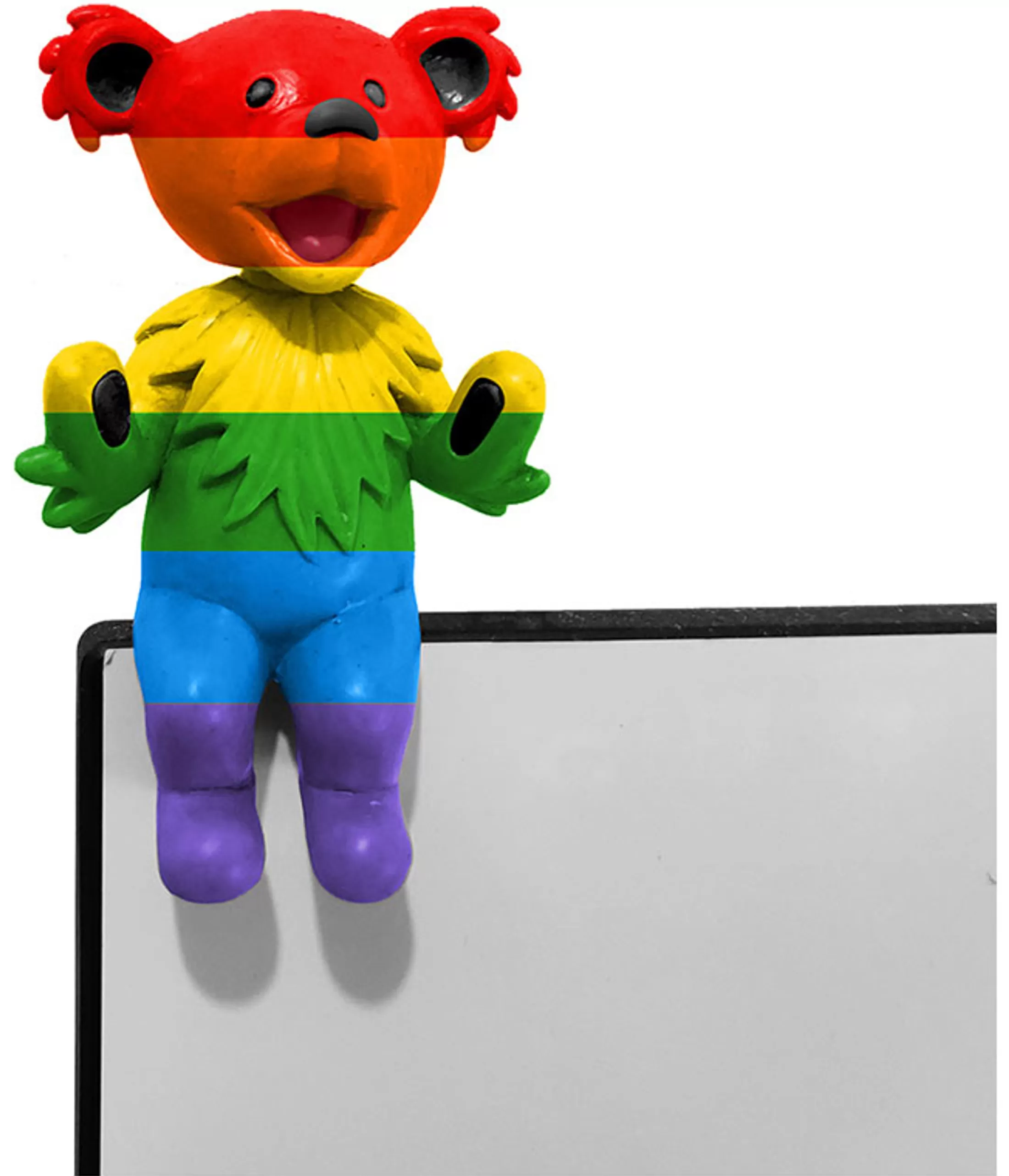 Grateful Dead<Liquid Blue GD Bobblehead Buddy Dancing Bear Rainbow