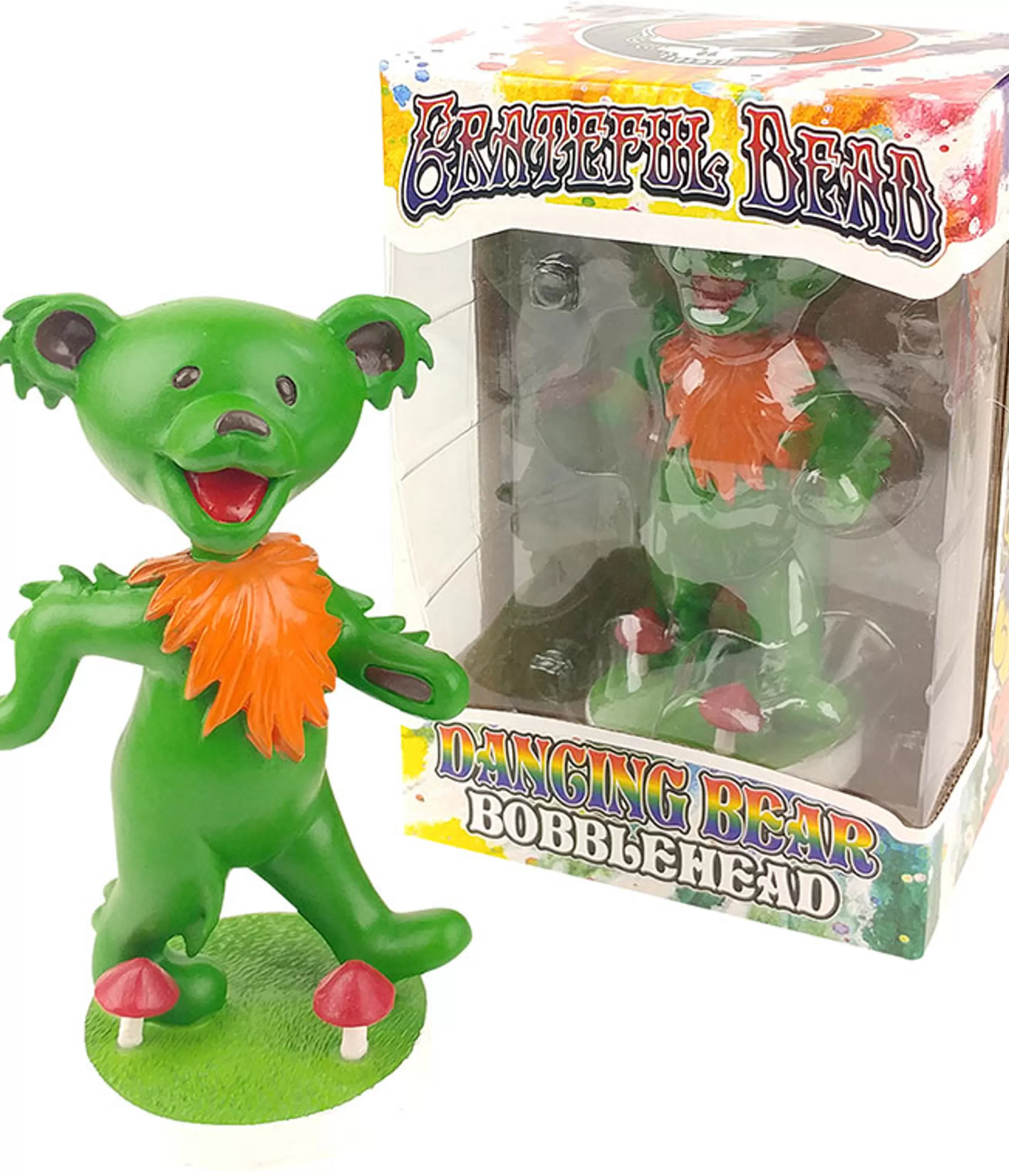 Grateful Dead<Liquid Blue GD Bobblehead Dancing Bear Green