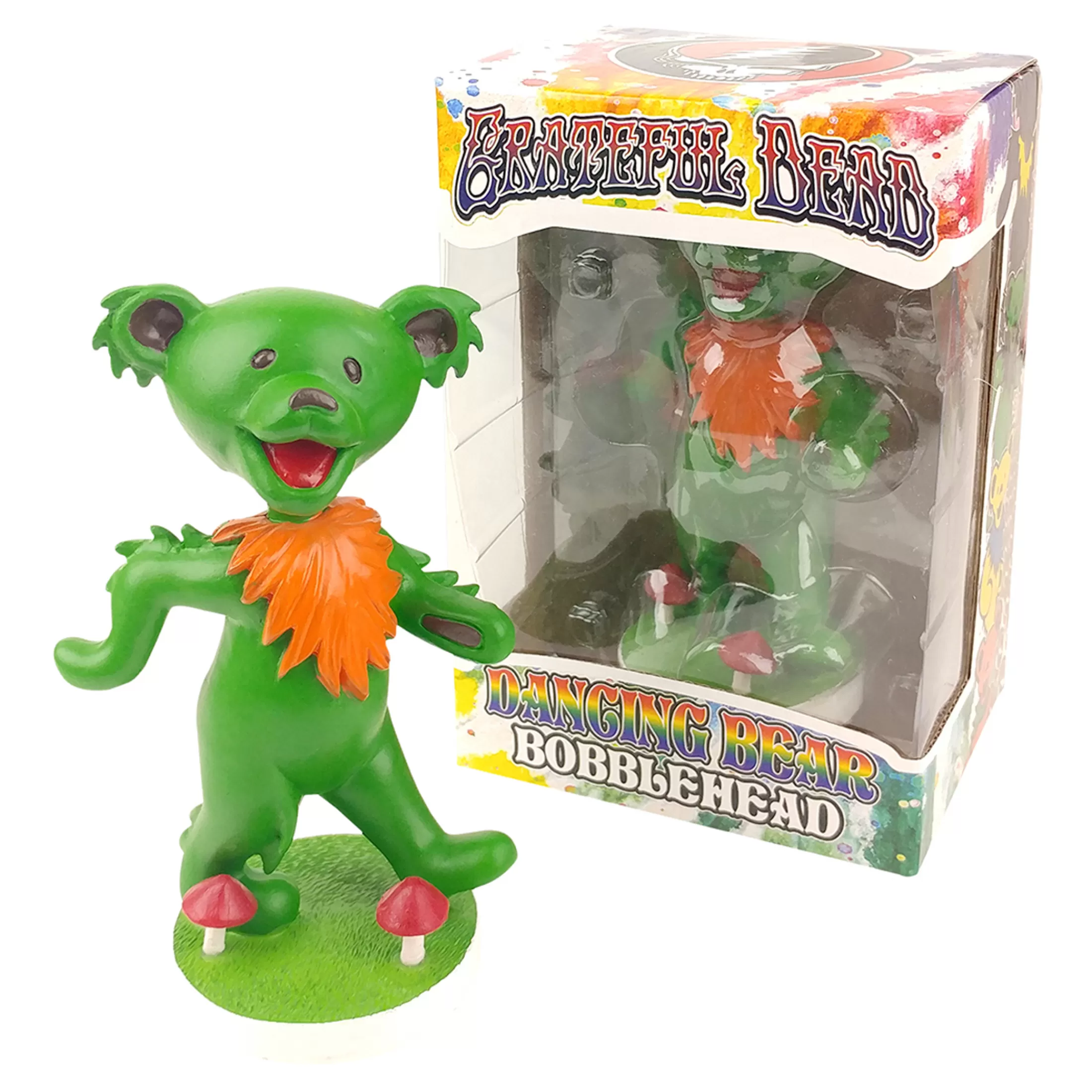 Grateful Dead<Liquid Blue GD Bobblehead Dancing Bear Green