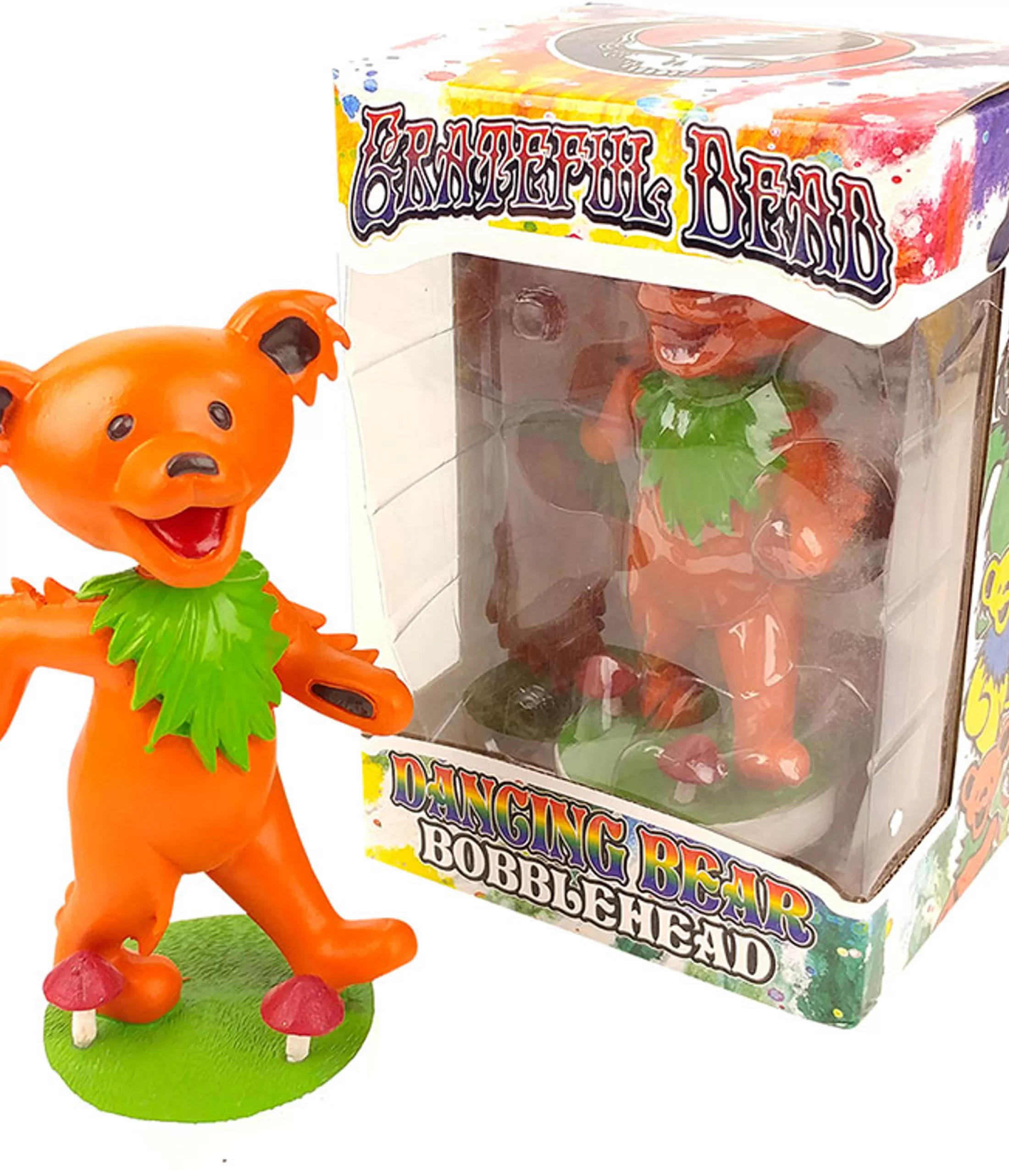 Grateful Dead<Liquid Blue GD Bobblehead Dancing Bear Orange