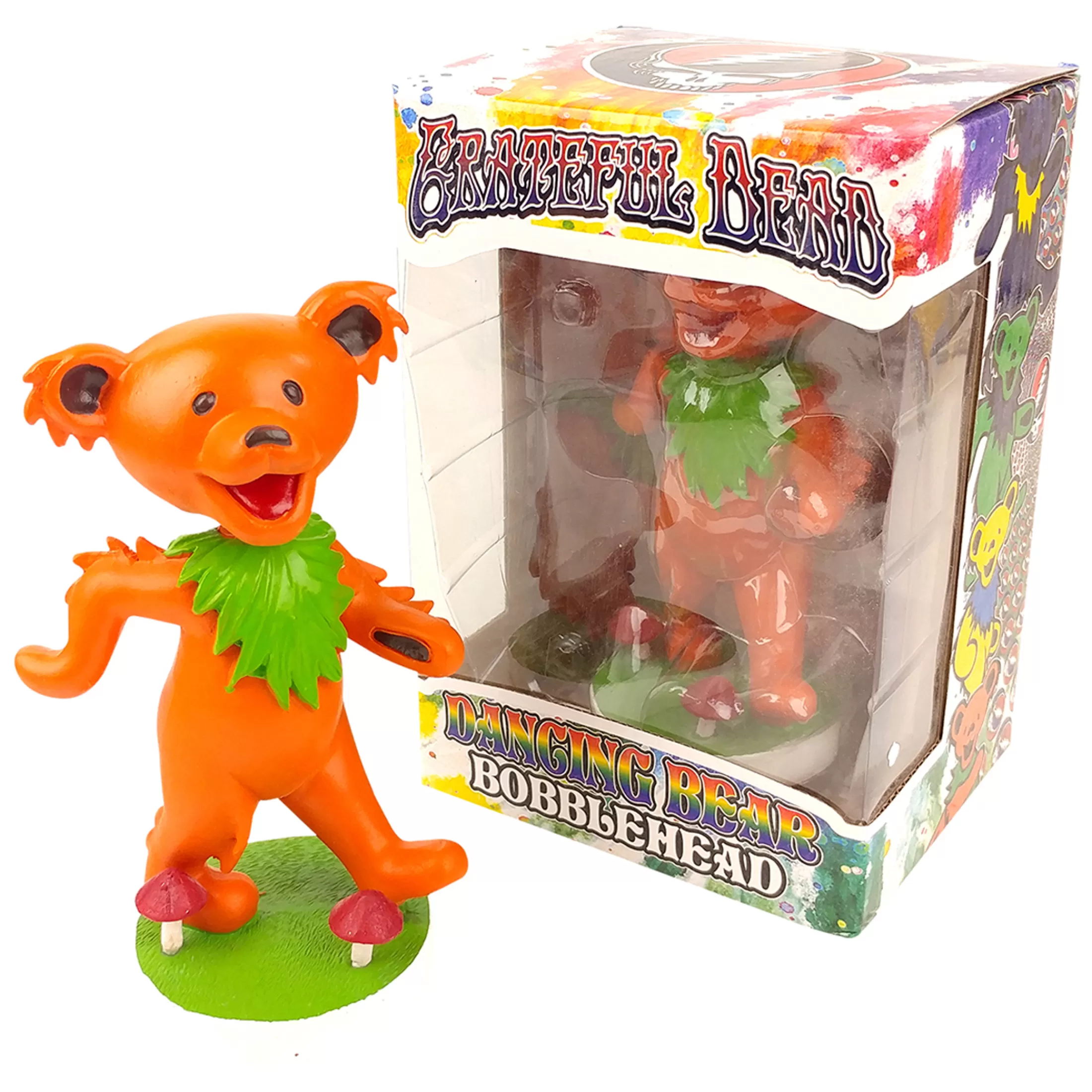 Grateful Dead<Liquid Blue GD Bobblehead Dancing Bear Orange