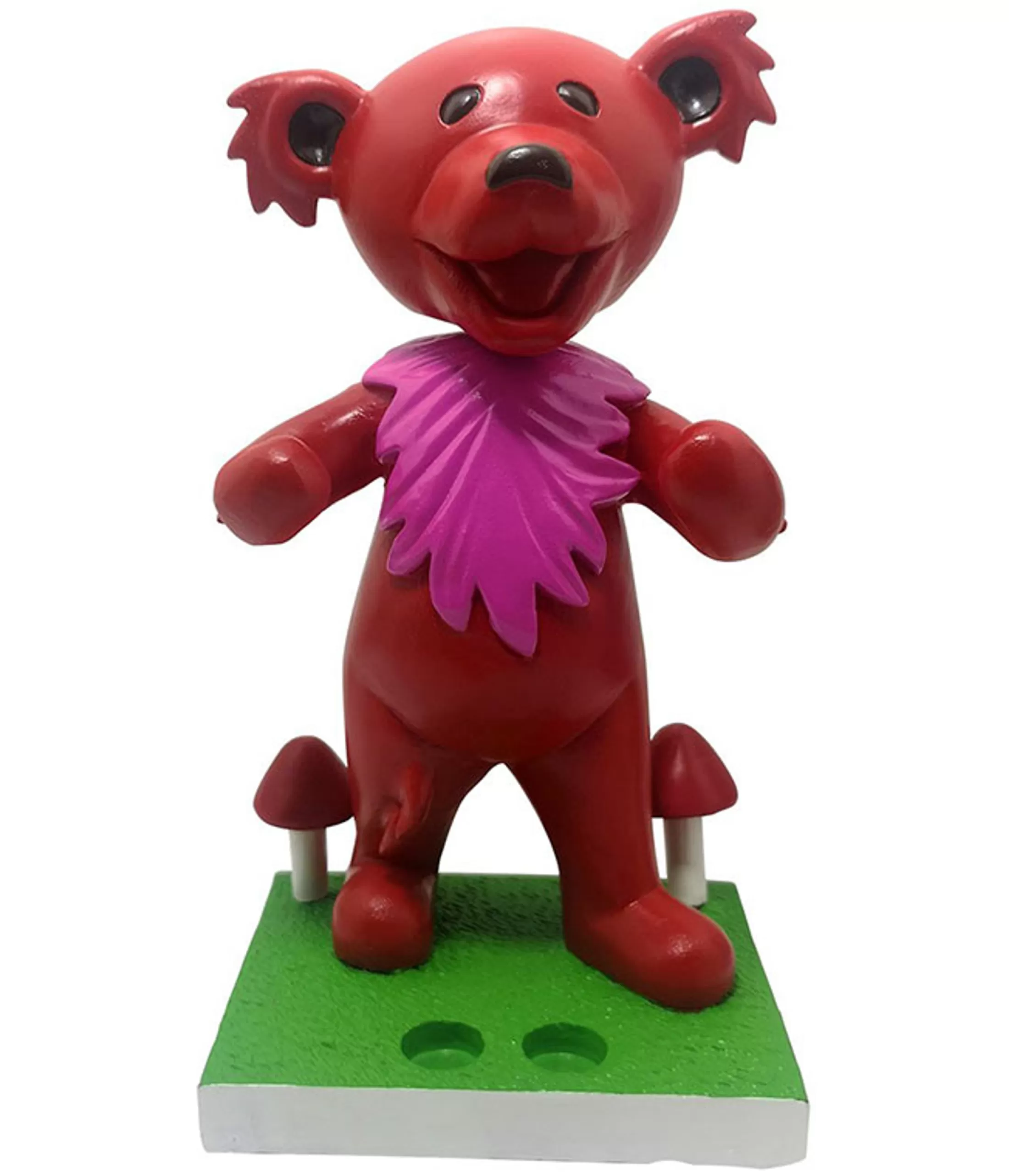 Grateful Dead<Liquid Blue GD Bobblehead Dancing Bear Red Holder