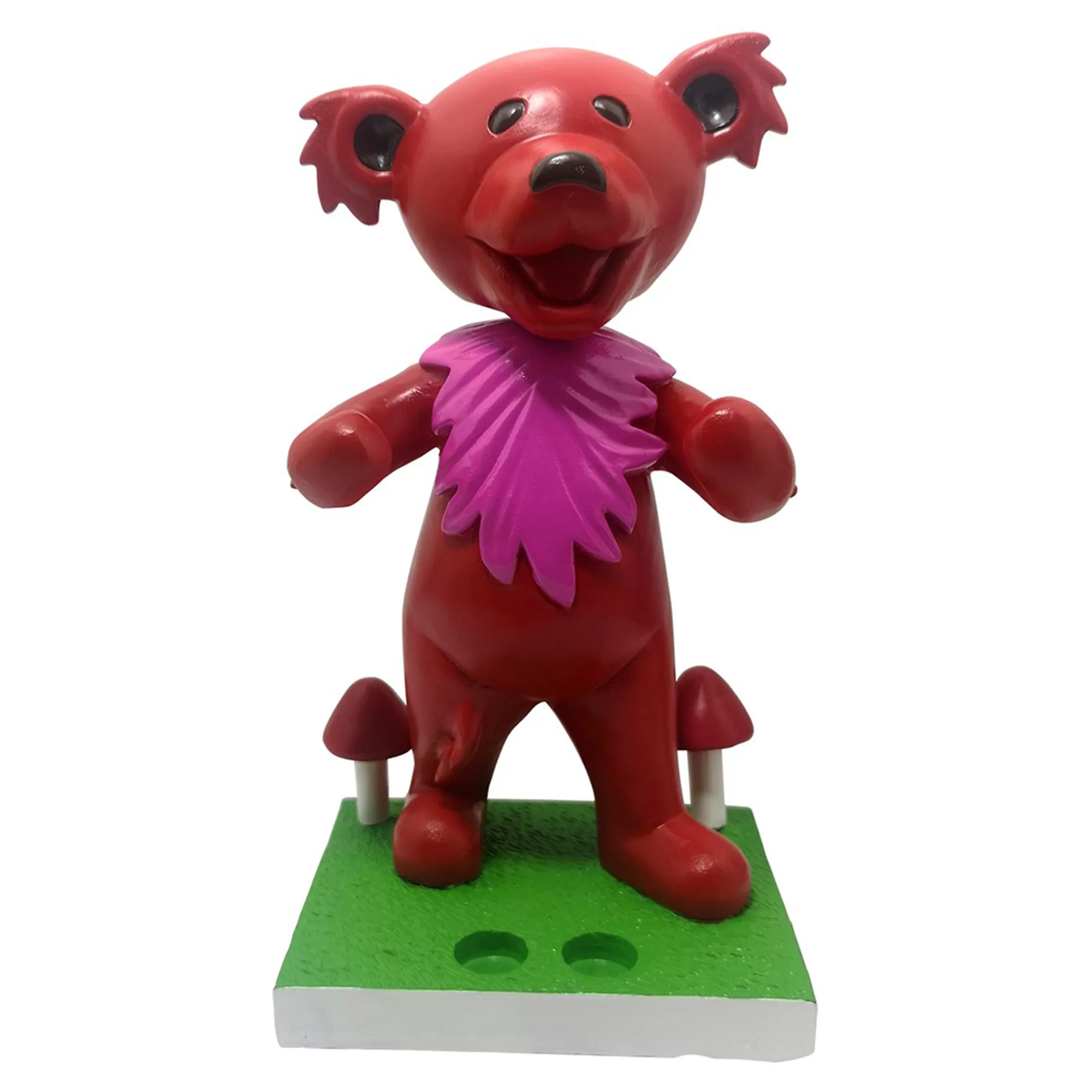 Grateful Dead<Liquid Blue GD Bobblehead Dancing Bear Red Holder