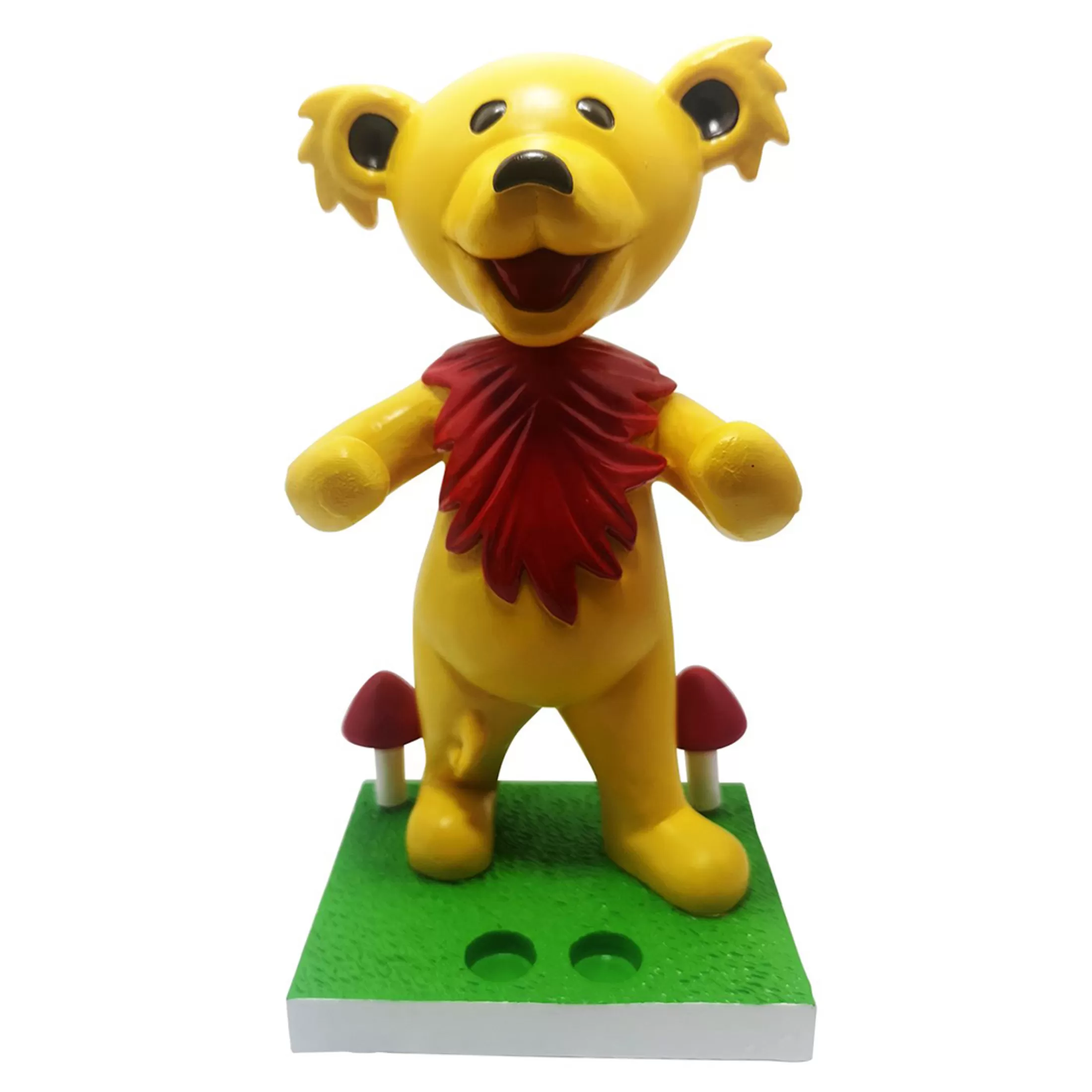 Grateful Dead<Liquid Blue GD Bobblehead Dancing Bear Yellow Holder