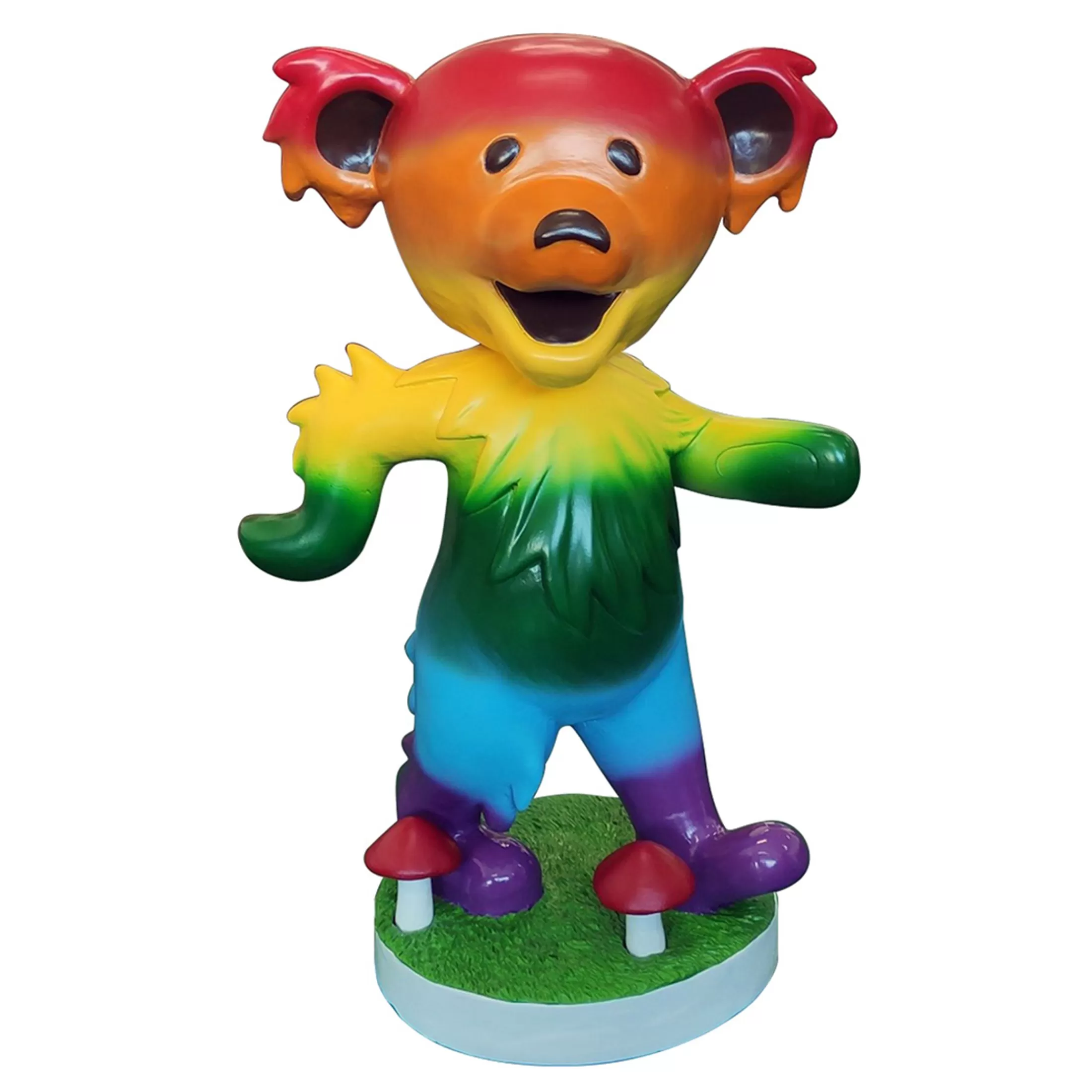 Grateful Dead<Liquid Blue GD Bobblehead 24in Dancing Bear Rainbow