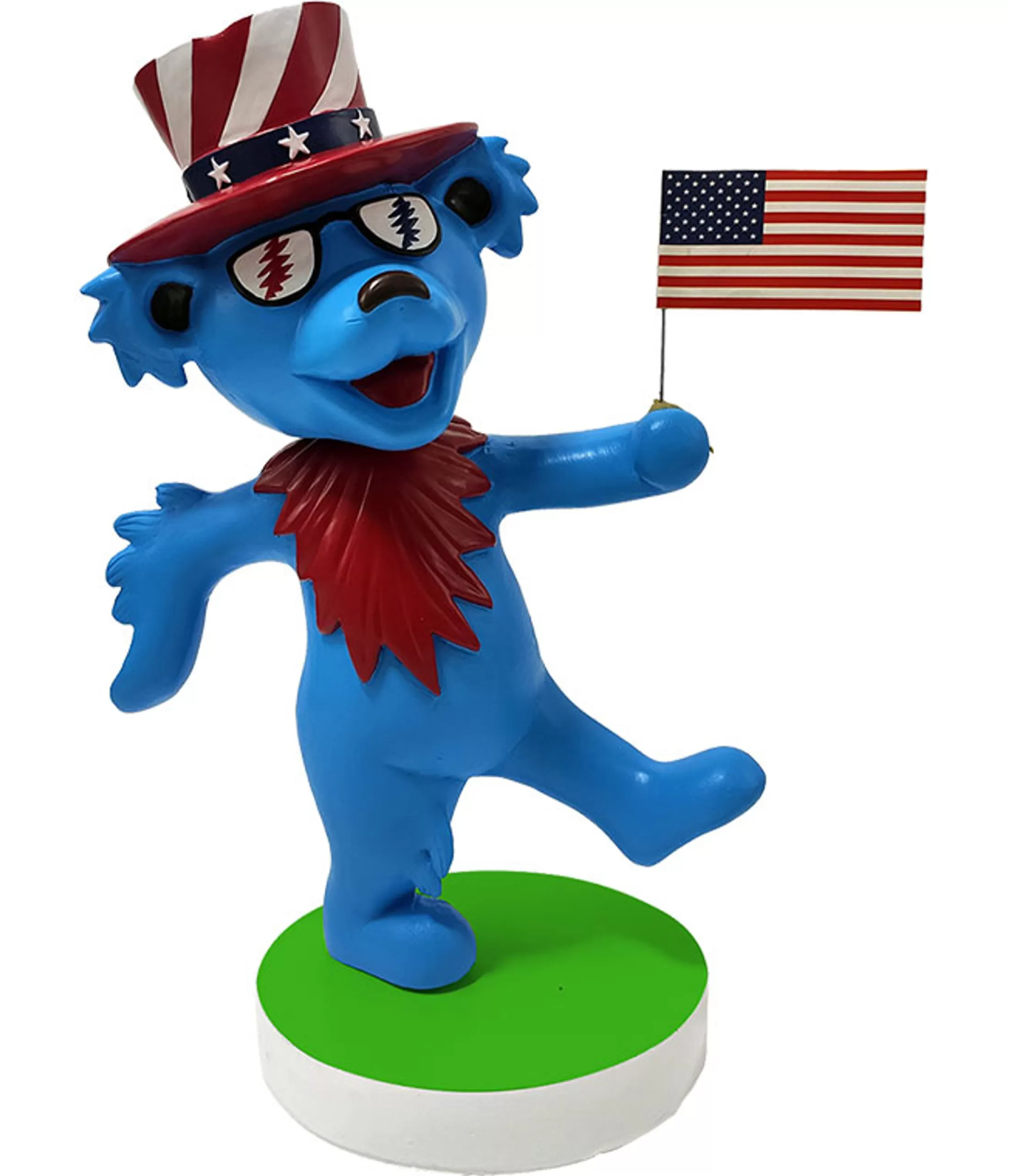 Grateful Dead<Liquid Blue GD Bobblehead 4th of July Dancing Bear