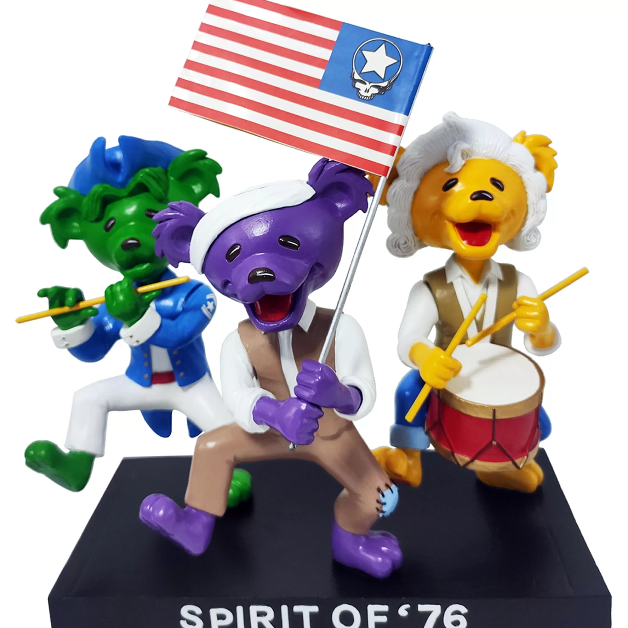 Grateful Dead | Classic<Liquid Blue GD Bobbleheads Dancing Bear Spirit of 76