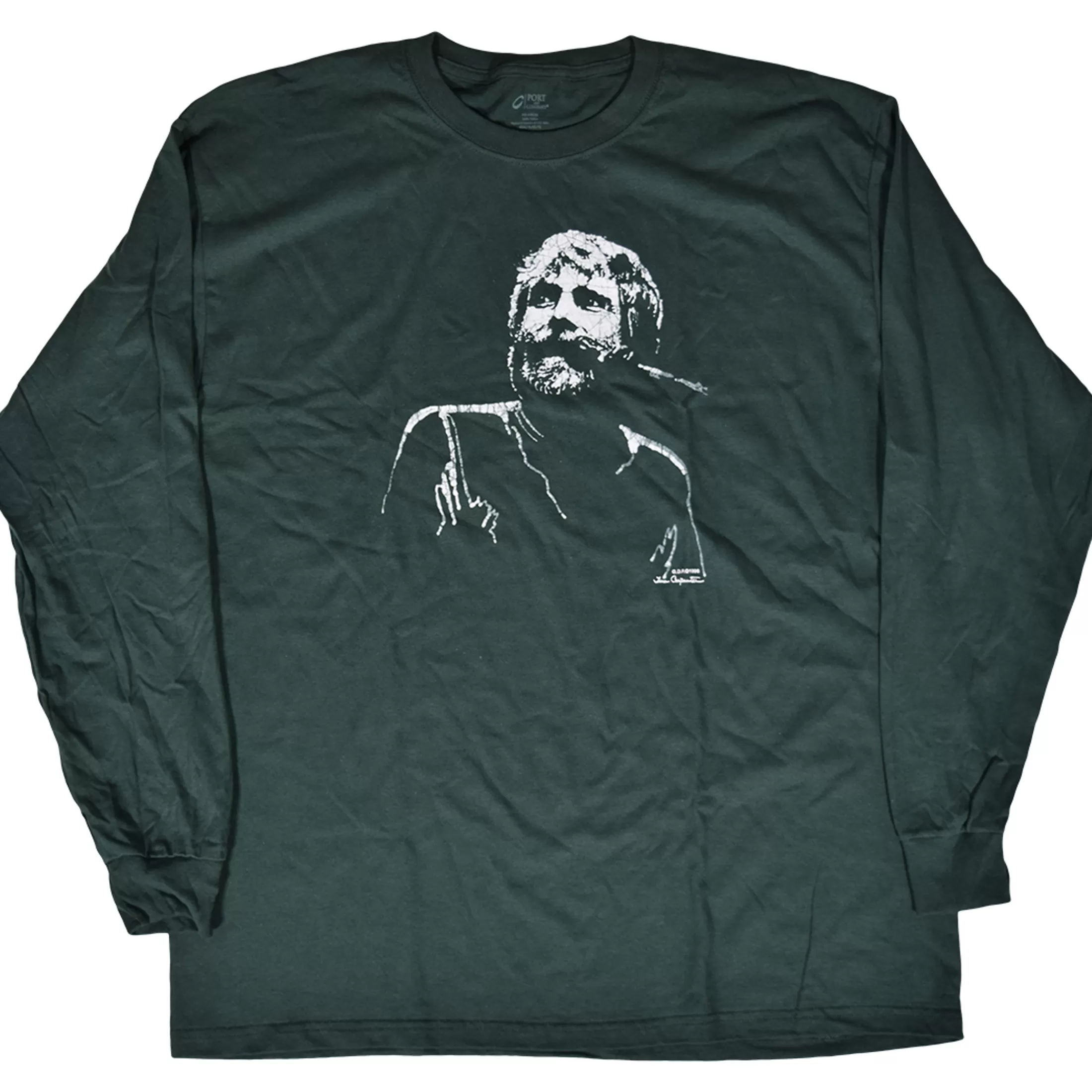 Long Sleeve | Grateful Dead<Liquid Blue GD Brent Mydland Green Long Sleeve T-Shirt