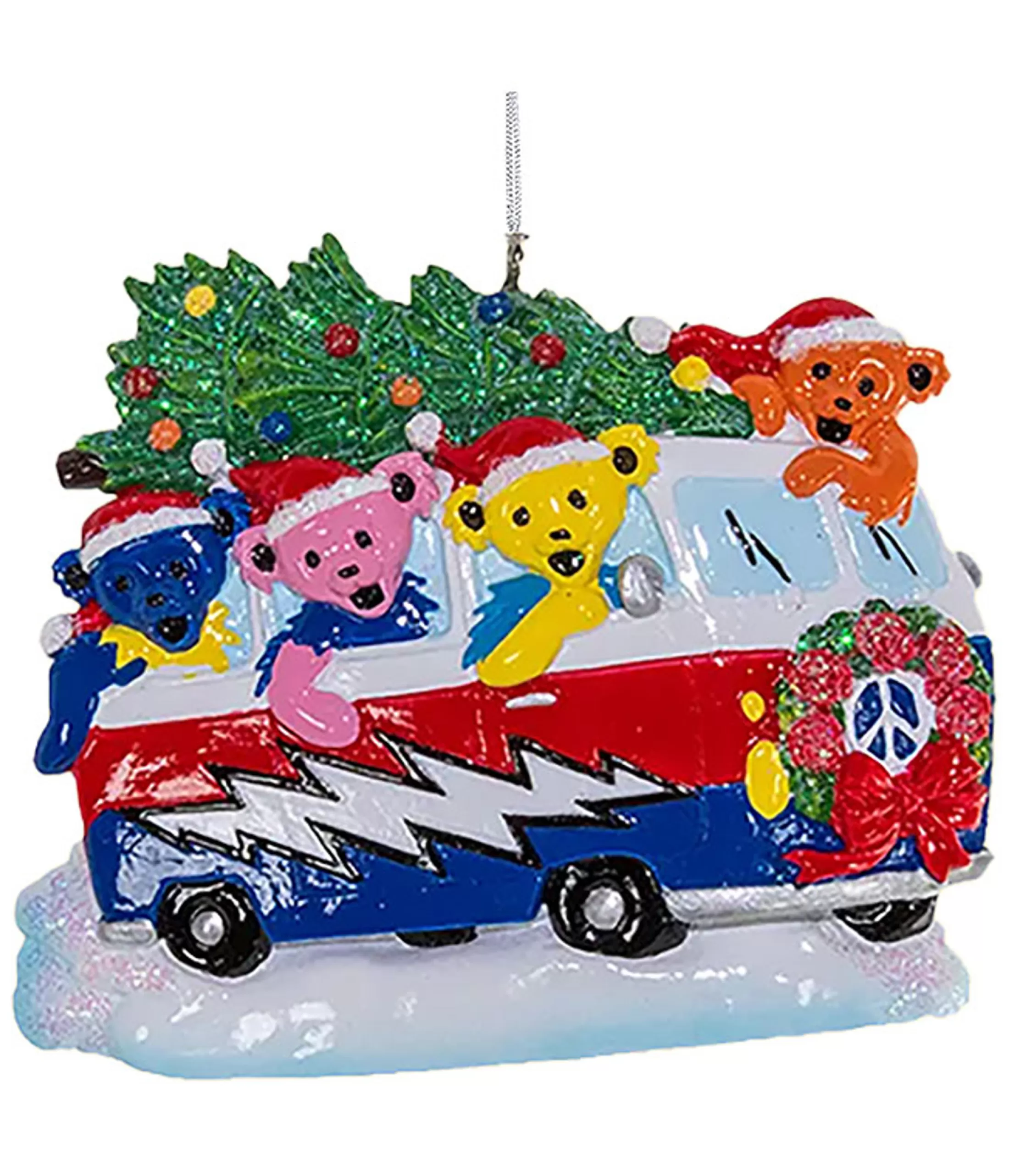 Grateful Dead<Liquid Blue GD Christmas Van Ornament