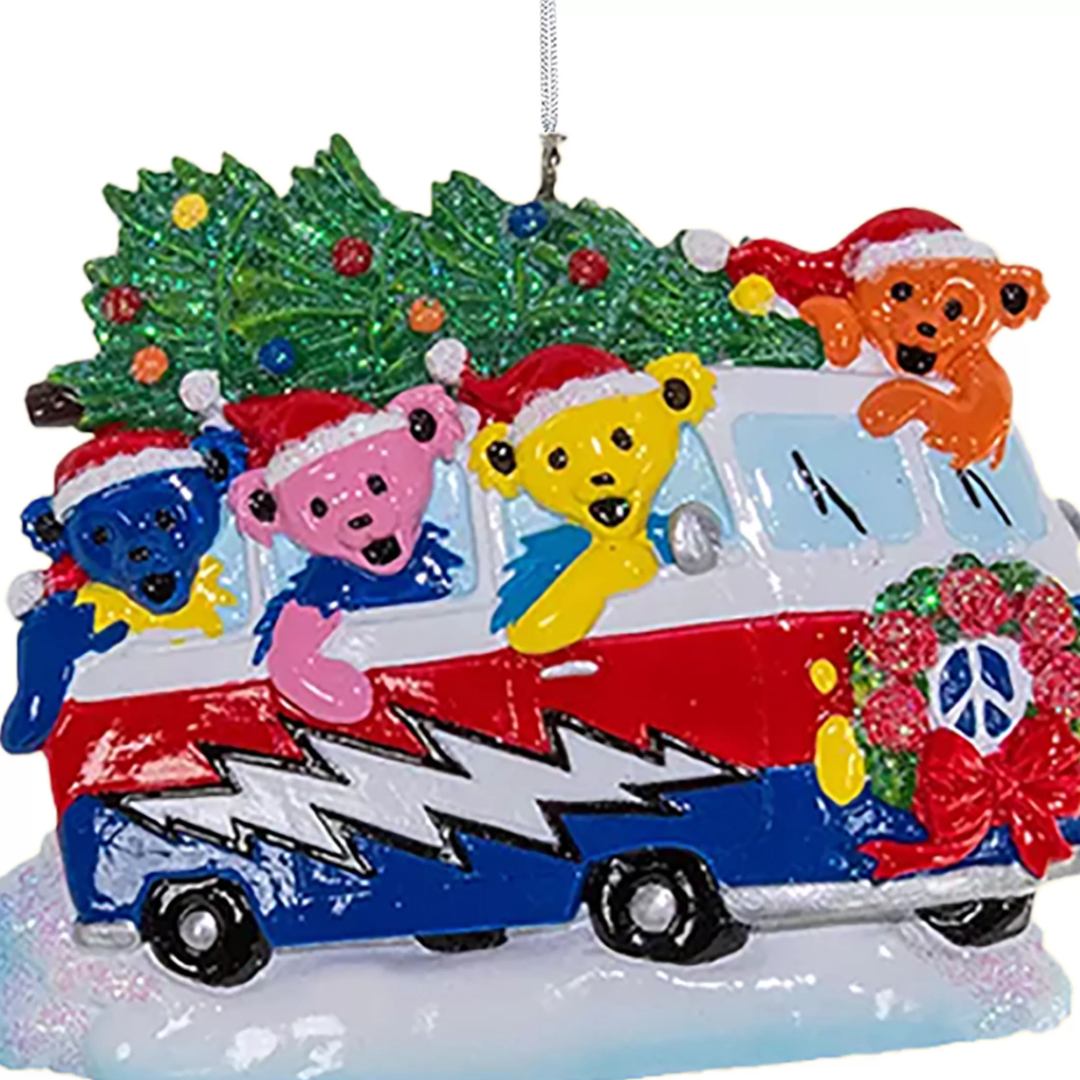 Grateful Dead<Liquid Blue GD Christmas Van Ornament