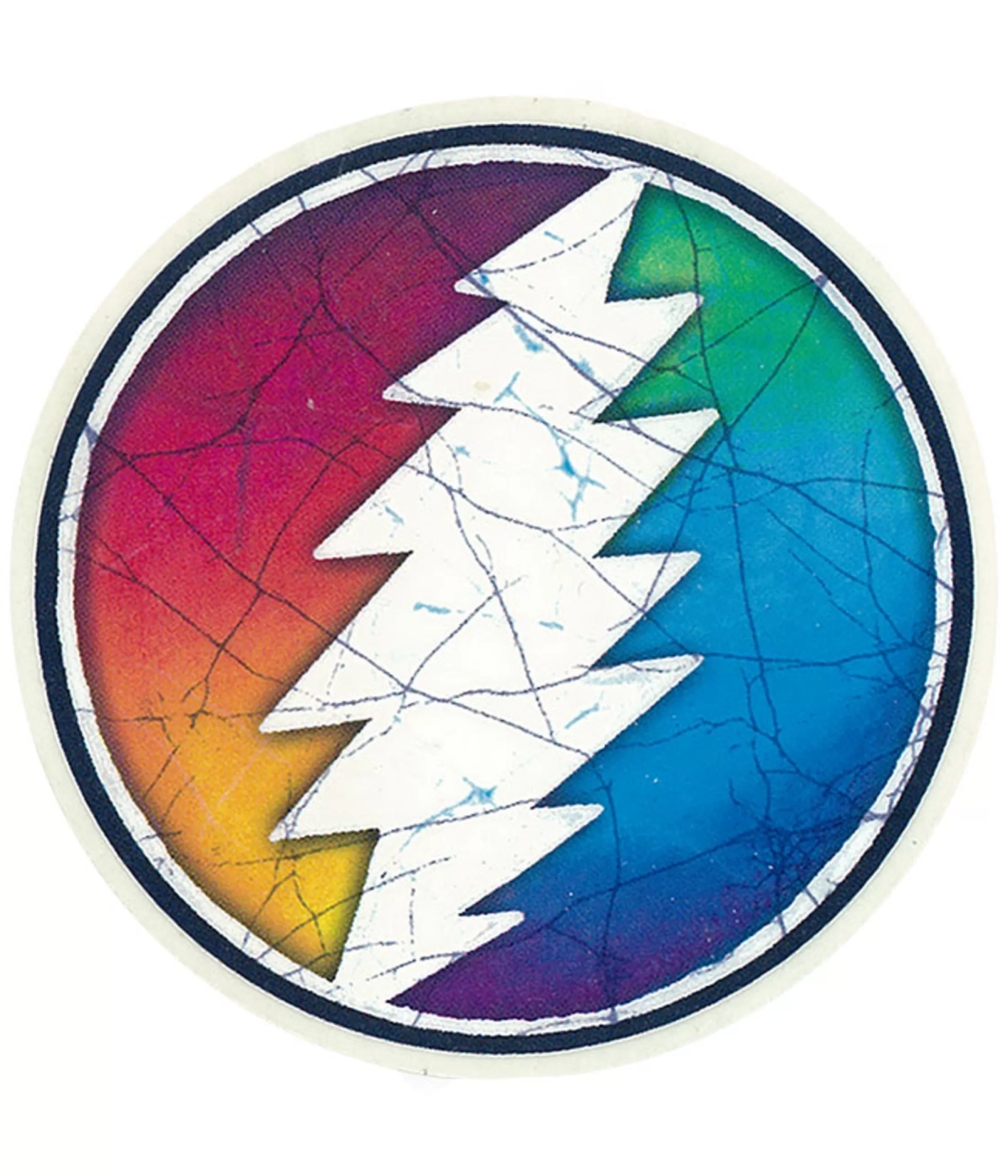 Grateful Dead | Classic<Liquid Blue GD Circle Bolt Mini Sticker