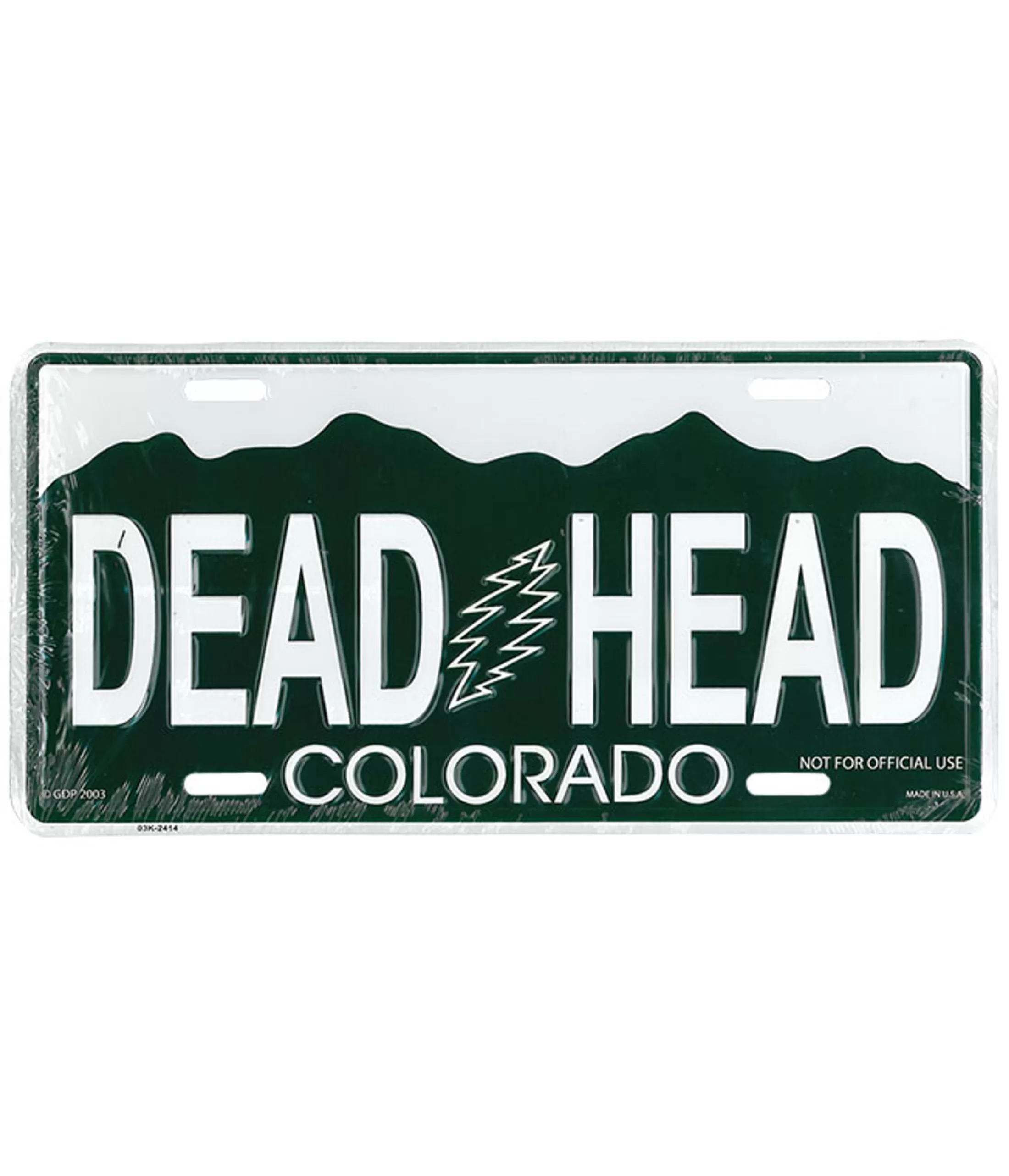 License Plates | Grateful Dead<Liquid Blue GD Colorado License Plate