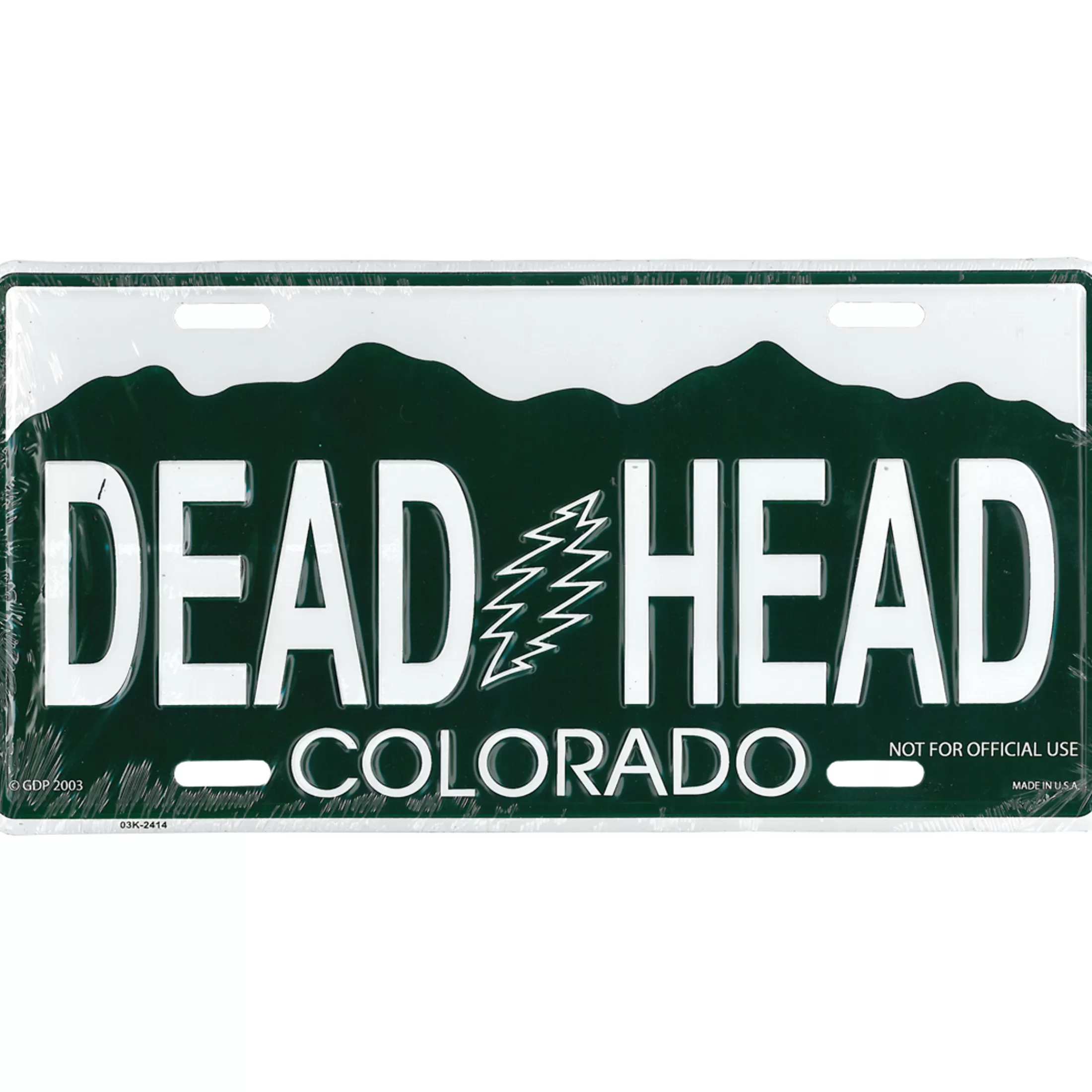 License Plates | Grateful Dead<Liquid Blue GD Colorado License Plate