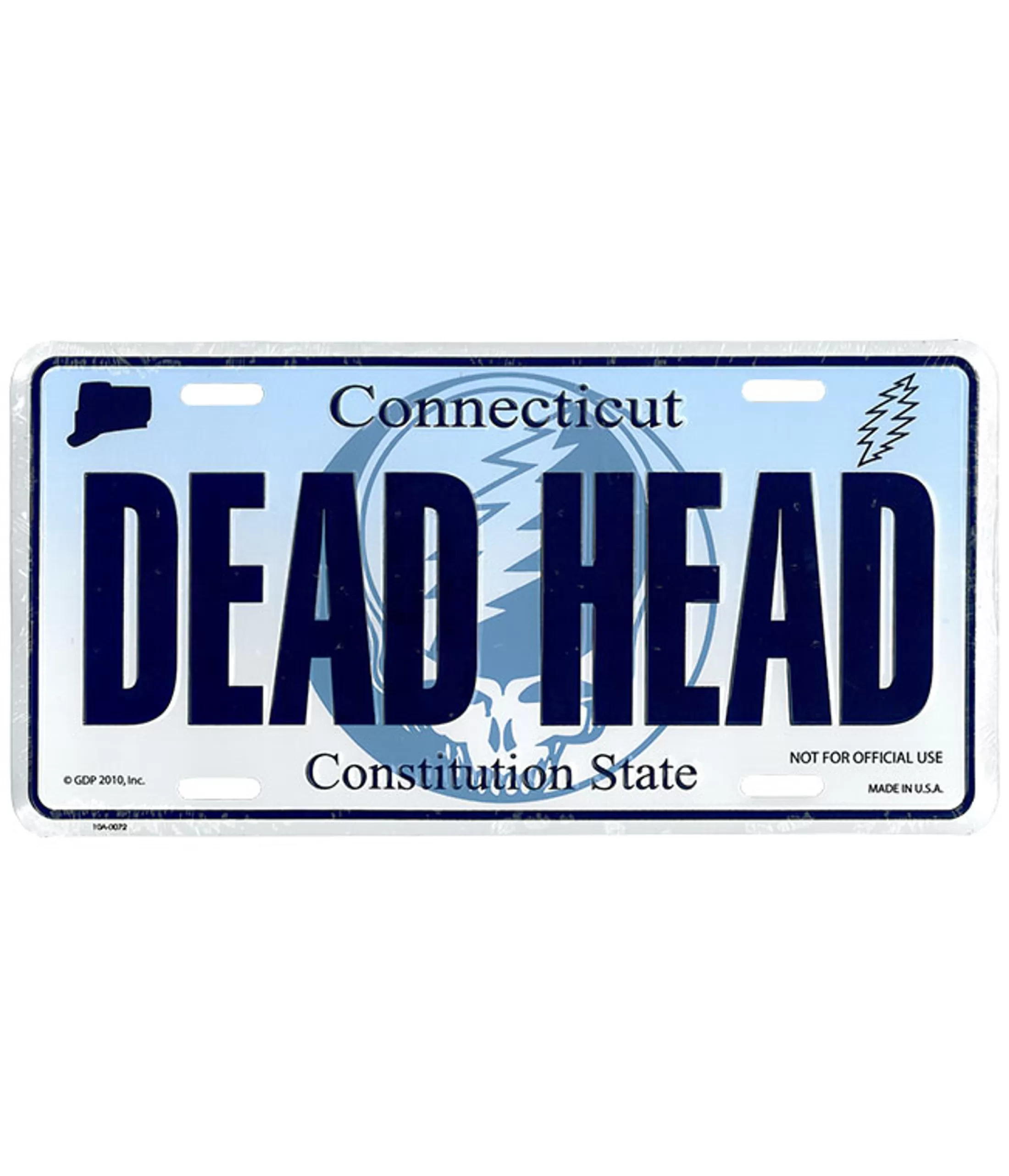 License Plates | Grateful Dead<Liquid Blue GD Connecticut License Plate