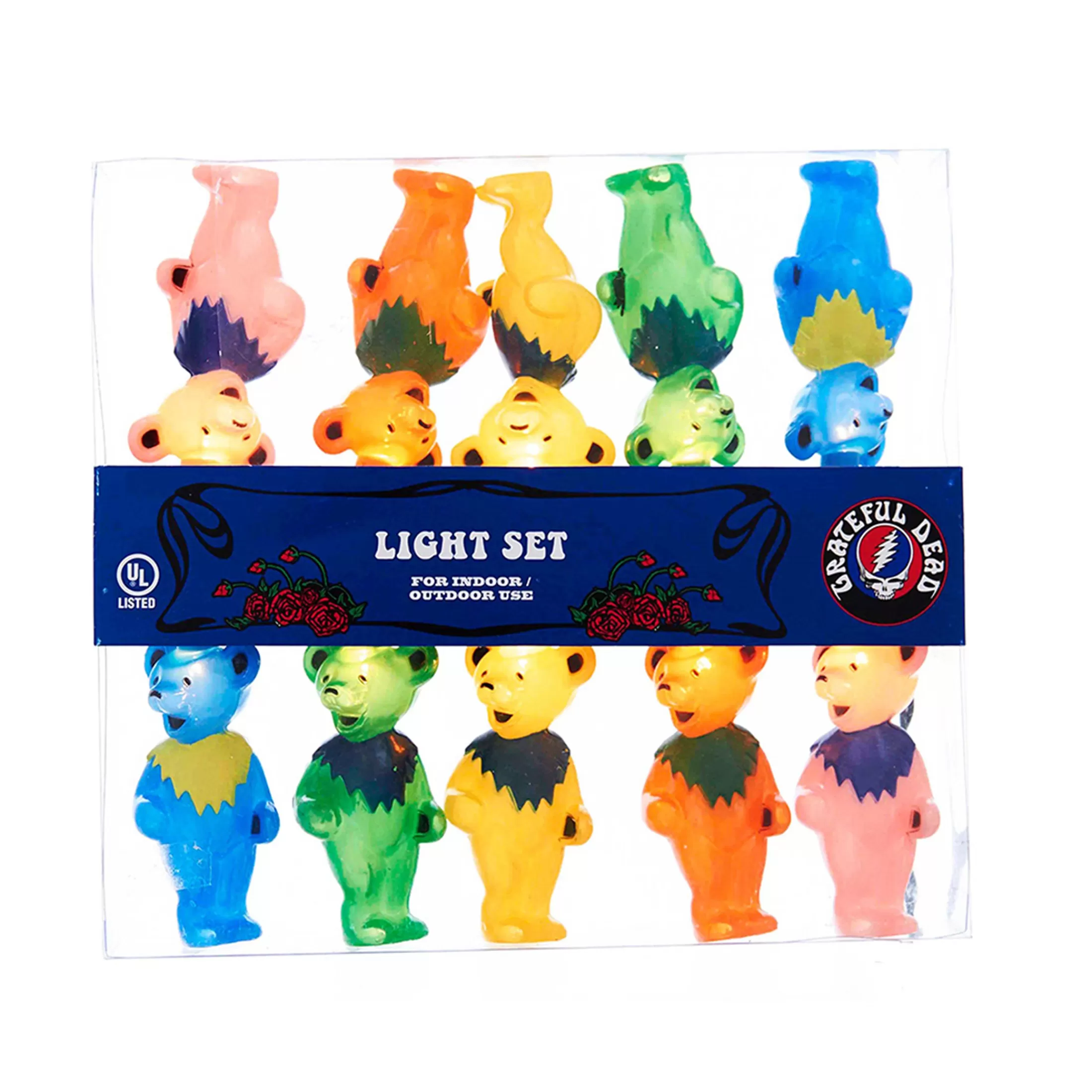 Grateful Dead | Classic<Liquid Blue GD Dancing Bear 10 Light Set