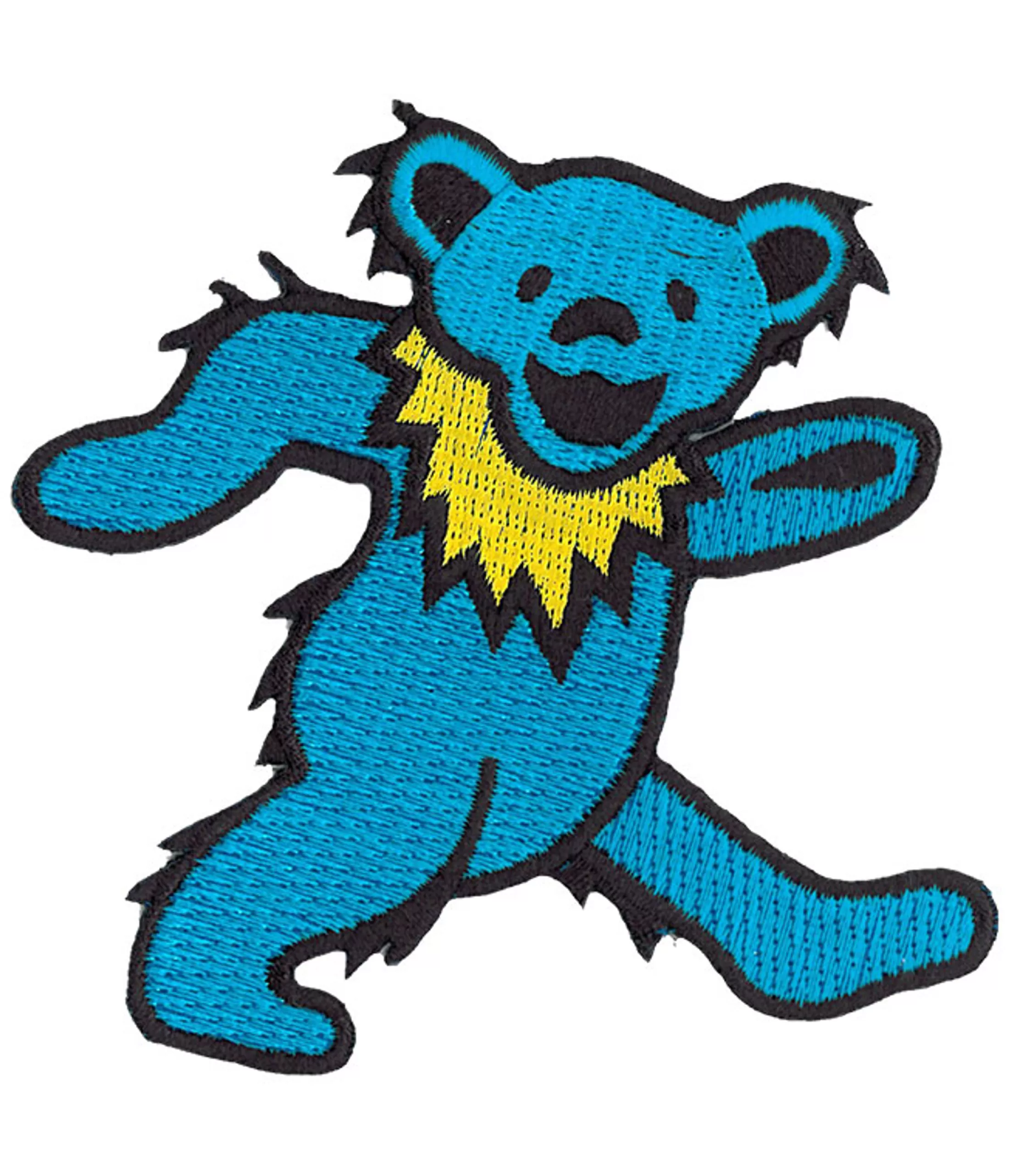 Patches | Grateful Dead<Liquid Blue GD Dancing Bear Blue Patch