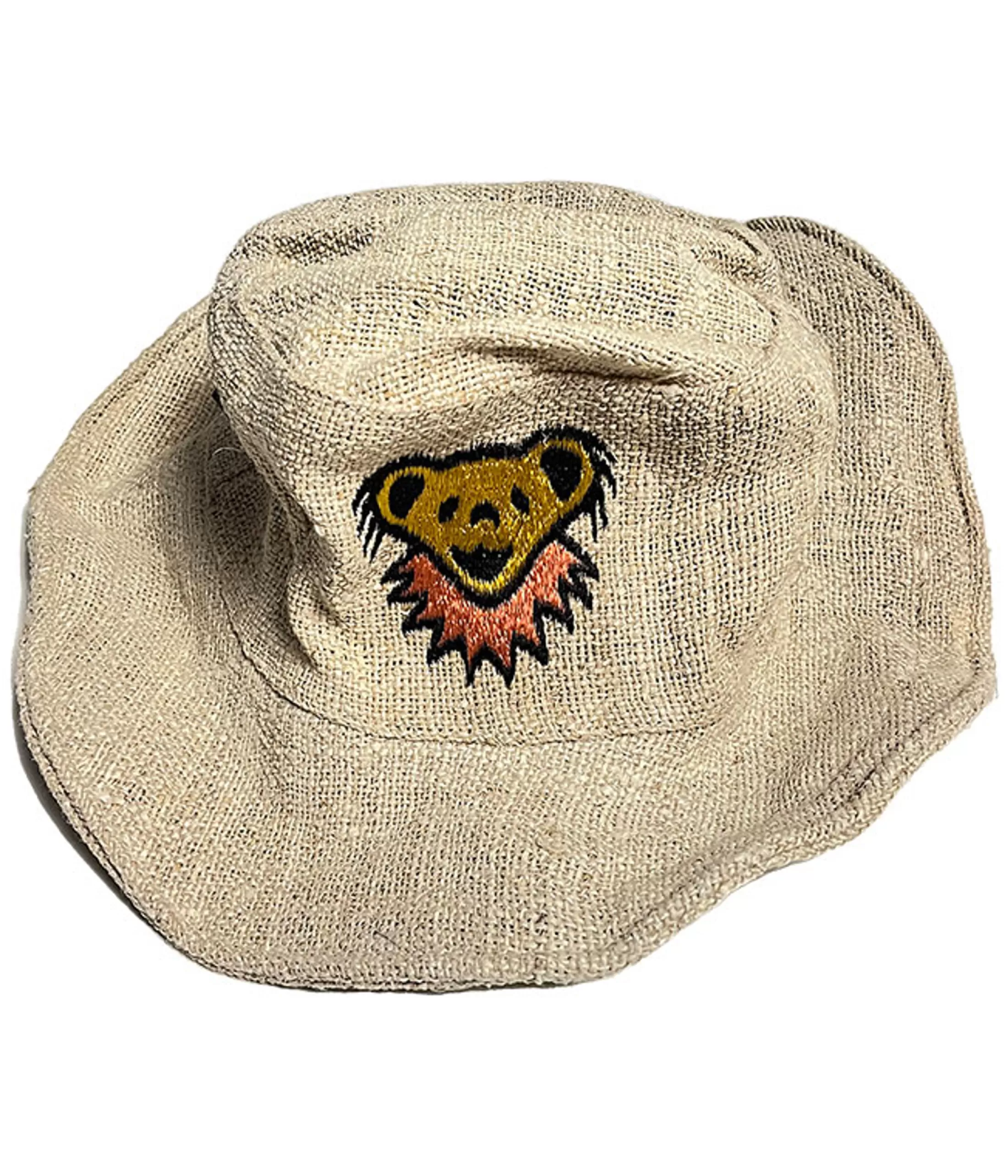 Hats | Grateful Dead<Liquid Blue GD Dancing Bear Cotton Hemp Floppy Hat