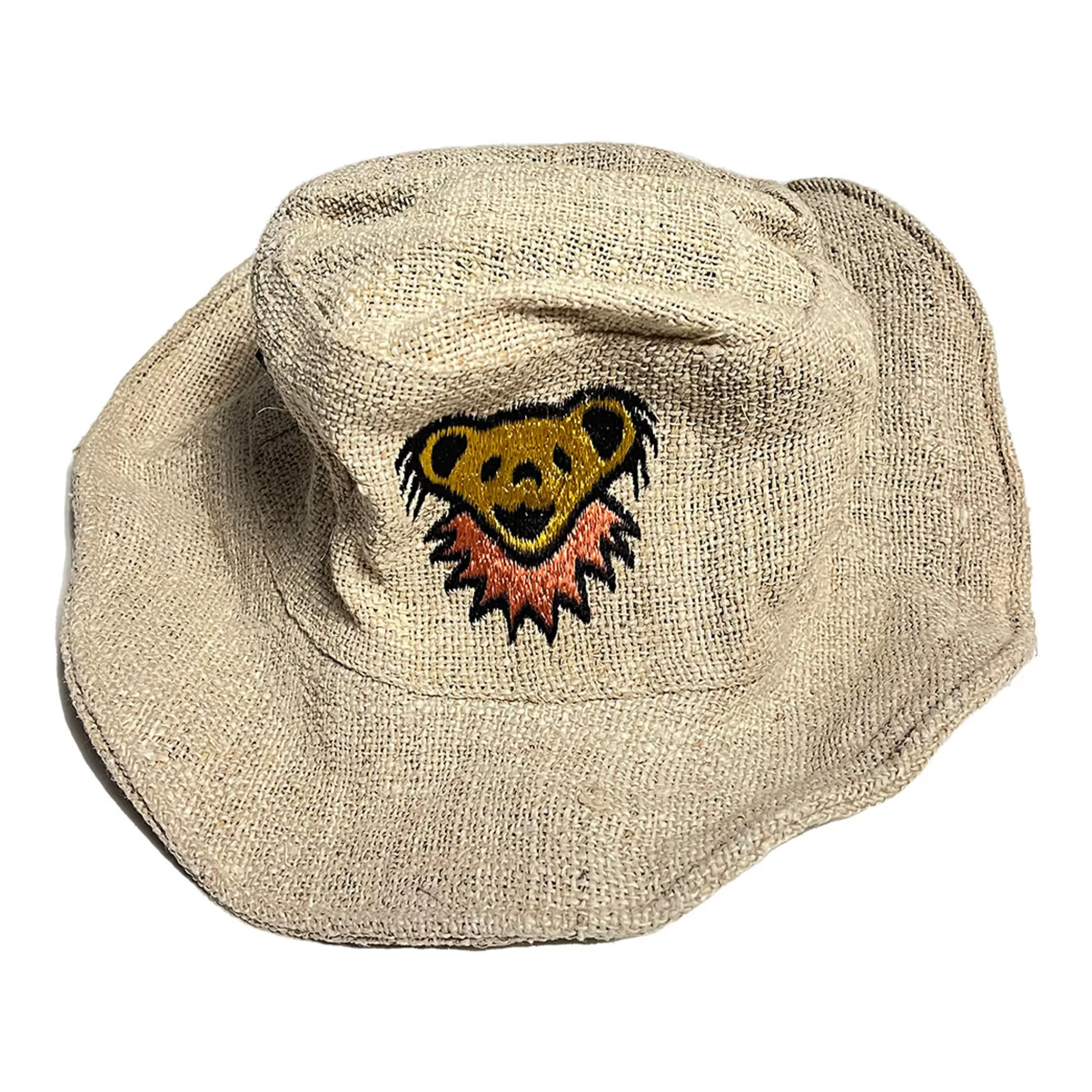 Hats | Grateful Dead<Liquid Blue GD Dancing Bear Cotton Hemp Floppy Hat