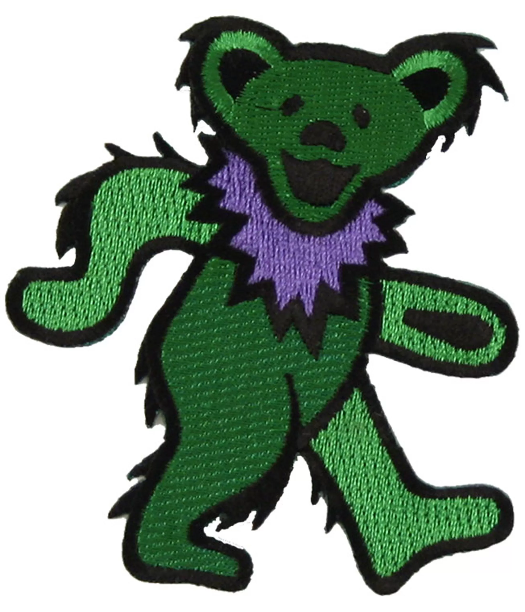 Patches | Grateful Dead<Liquid Blue GD Dancing Bear Green Patch