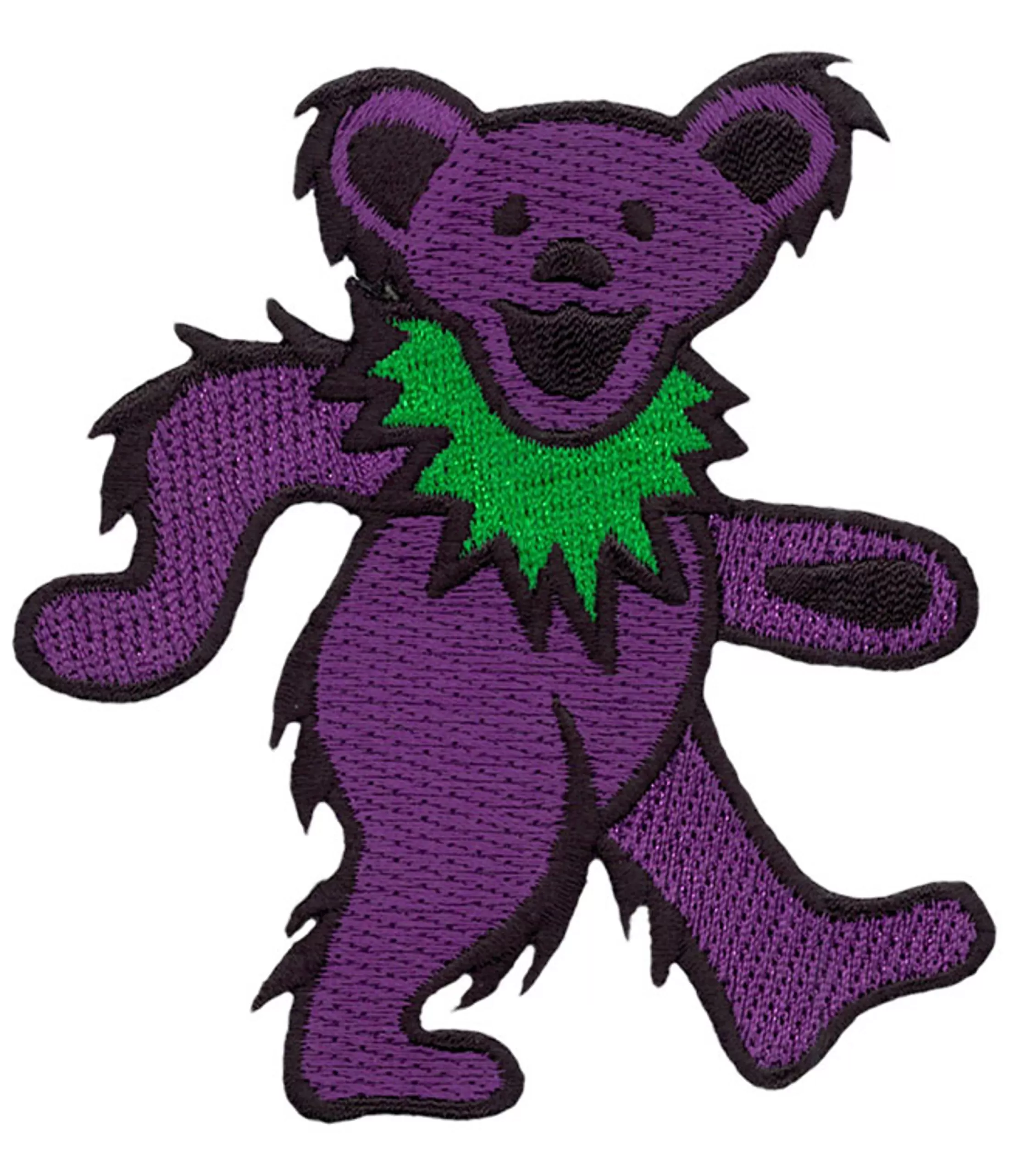 Patches | Grateful Dead<Liquid Blue GD Dancing Bear Purple Patch