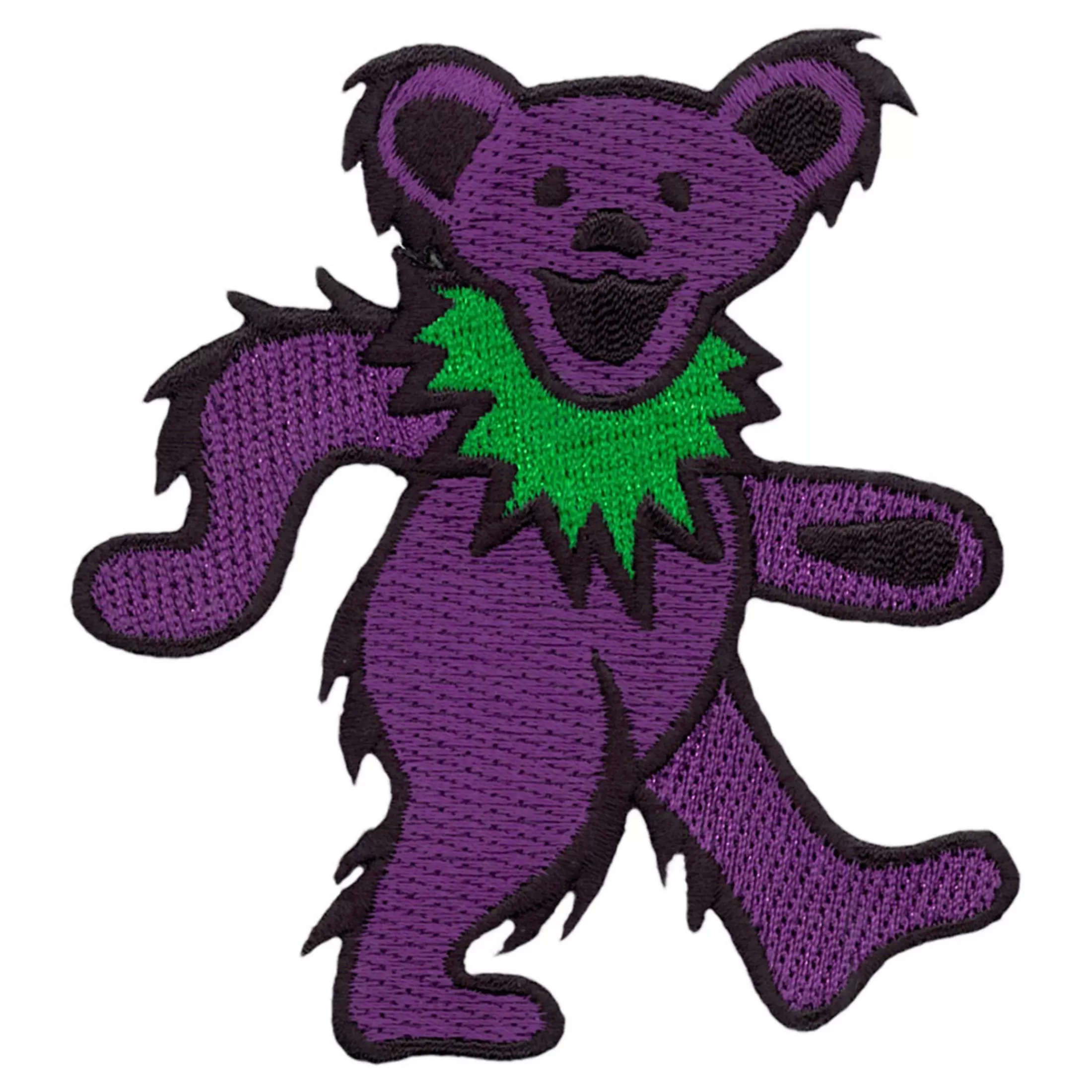 Patches | Grateful Dead<Liquid Blue GD Dancing Bear Purple Patch