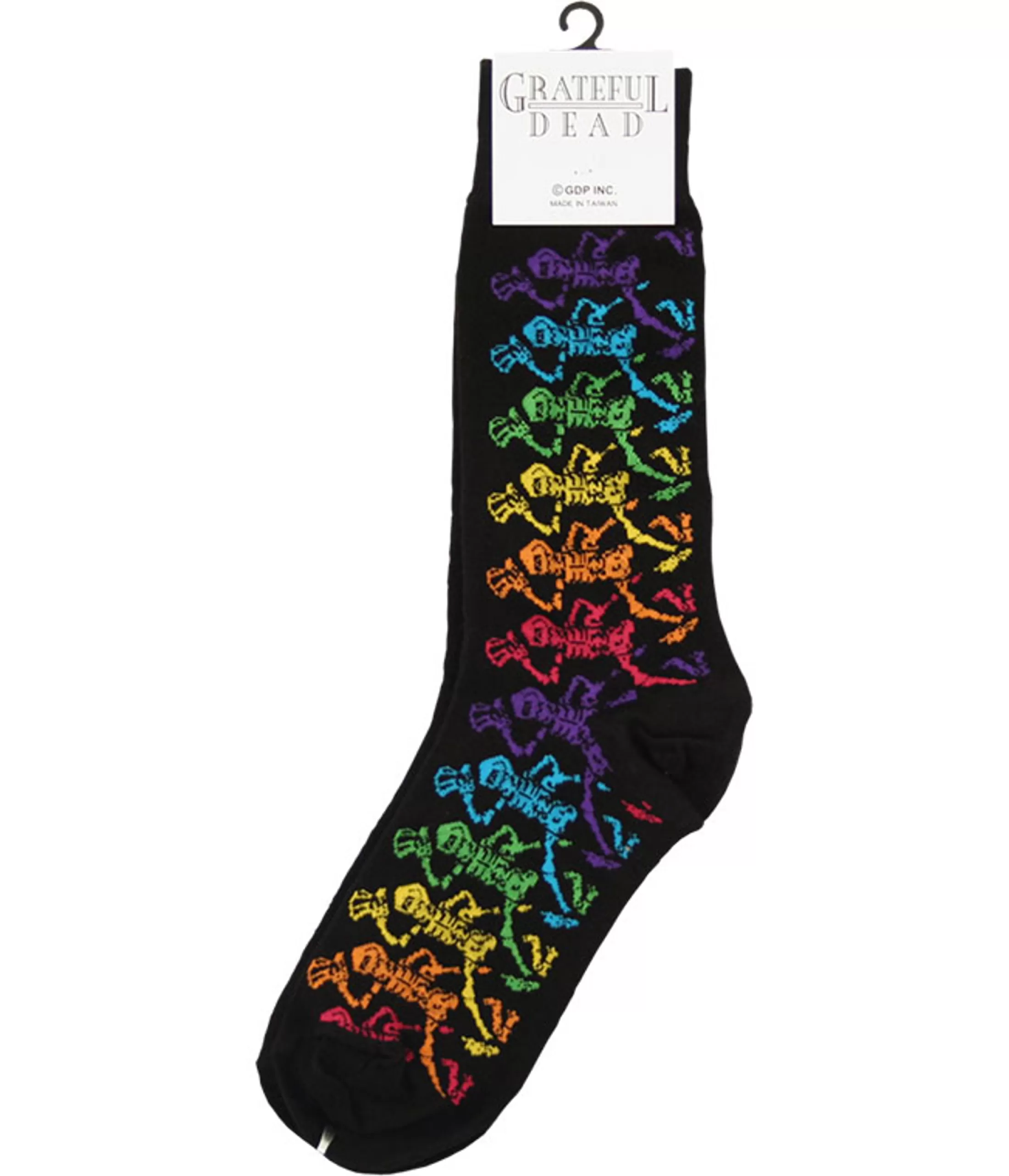 Socks | Grateful Dead<Liquid Blue GD Dancing Skeletons Black Socks