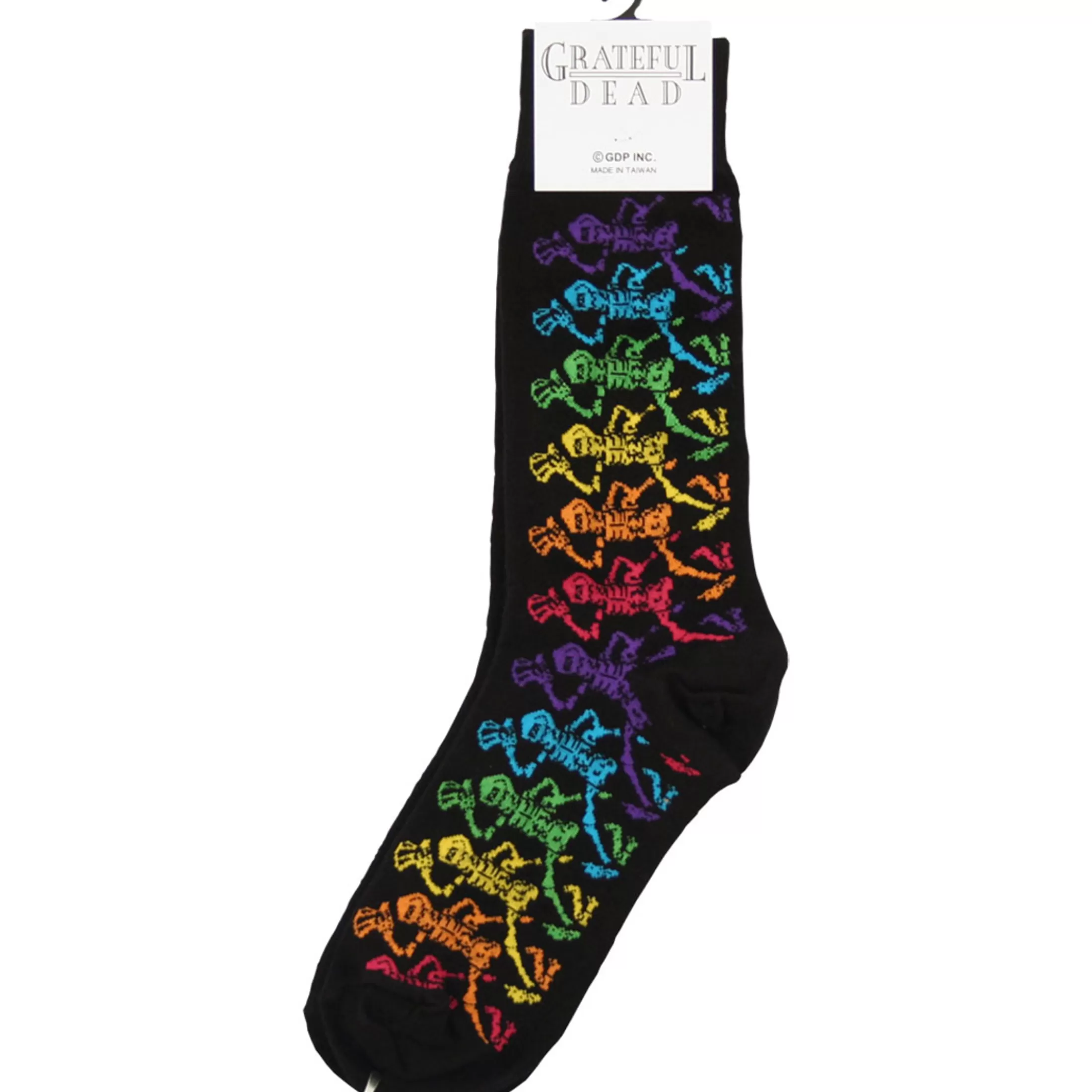 Socks | Grateful Dead<Liquid Blue GD Dancing Skeletons Black Socks