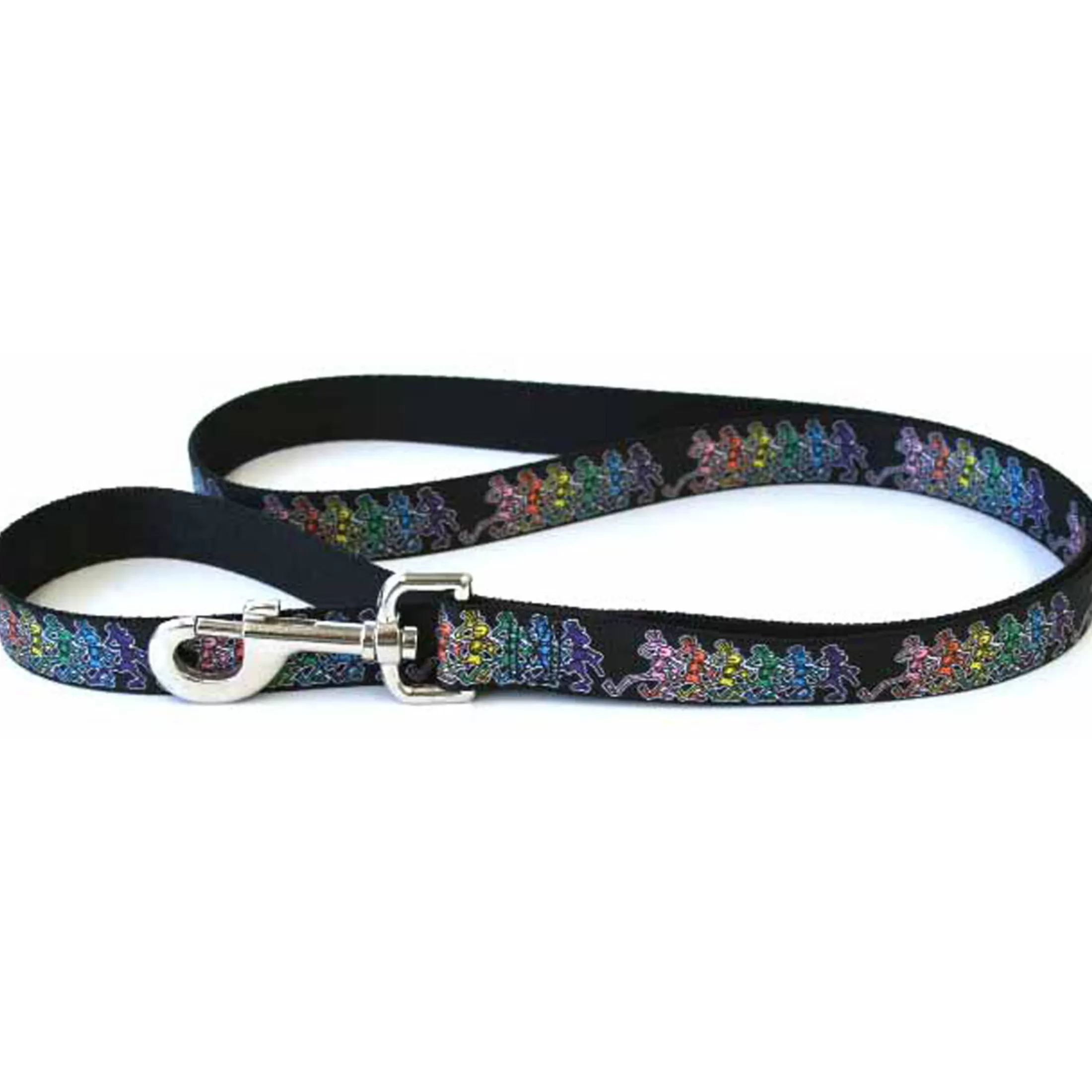 Grateful Dead | Classic<Liquid Blue GD Dancing Skeletons Dog Leash Black