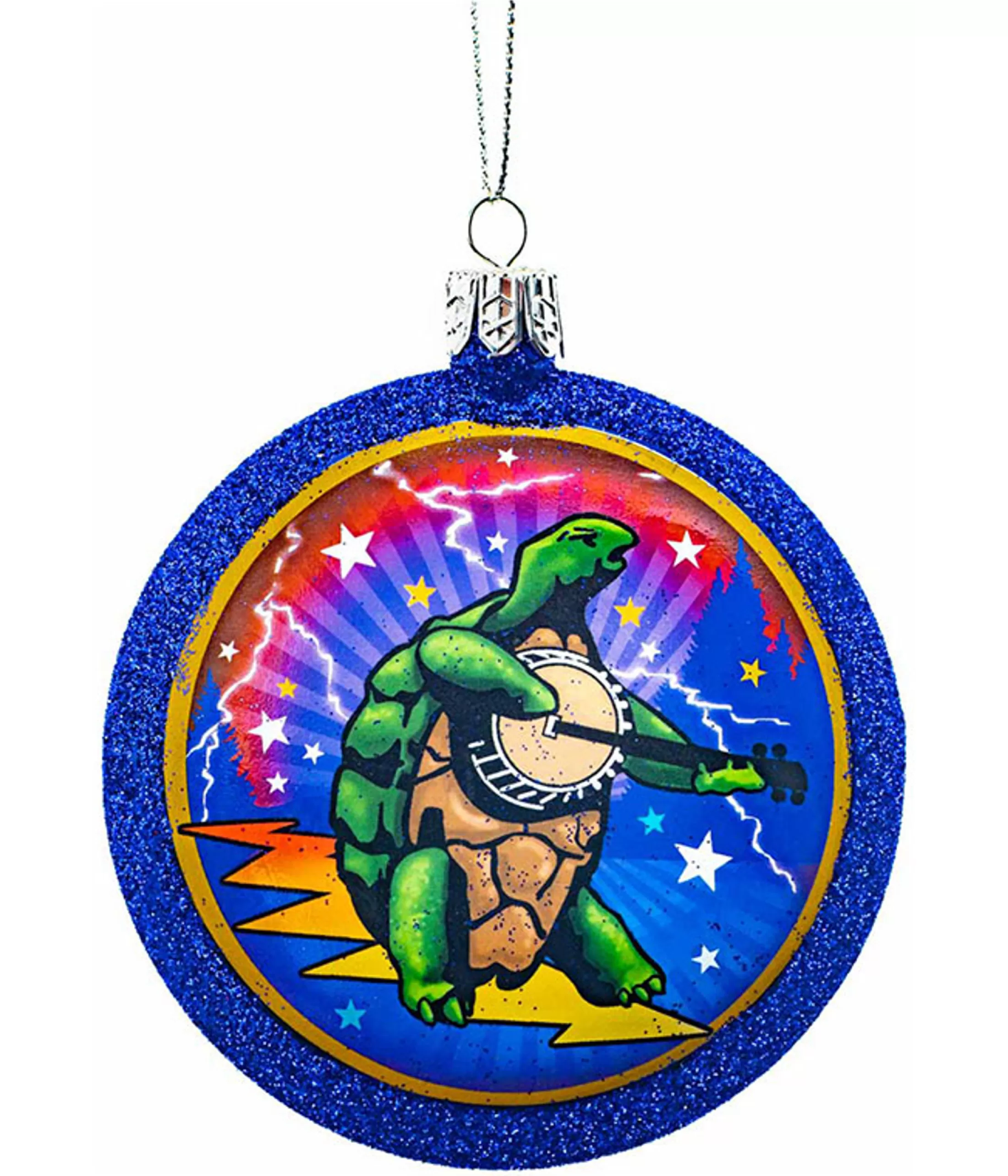 Grateful Dead<Liquid Blue GD Dancing Terrapin Ornament