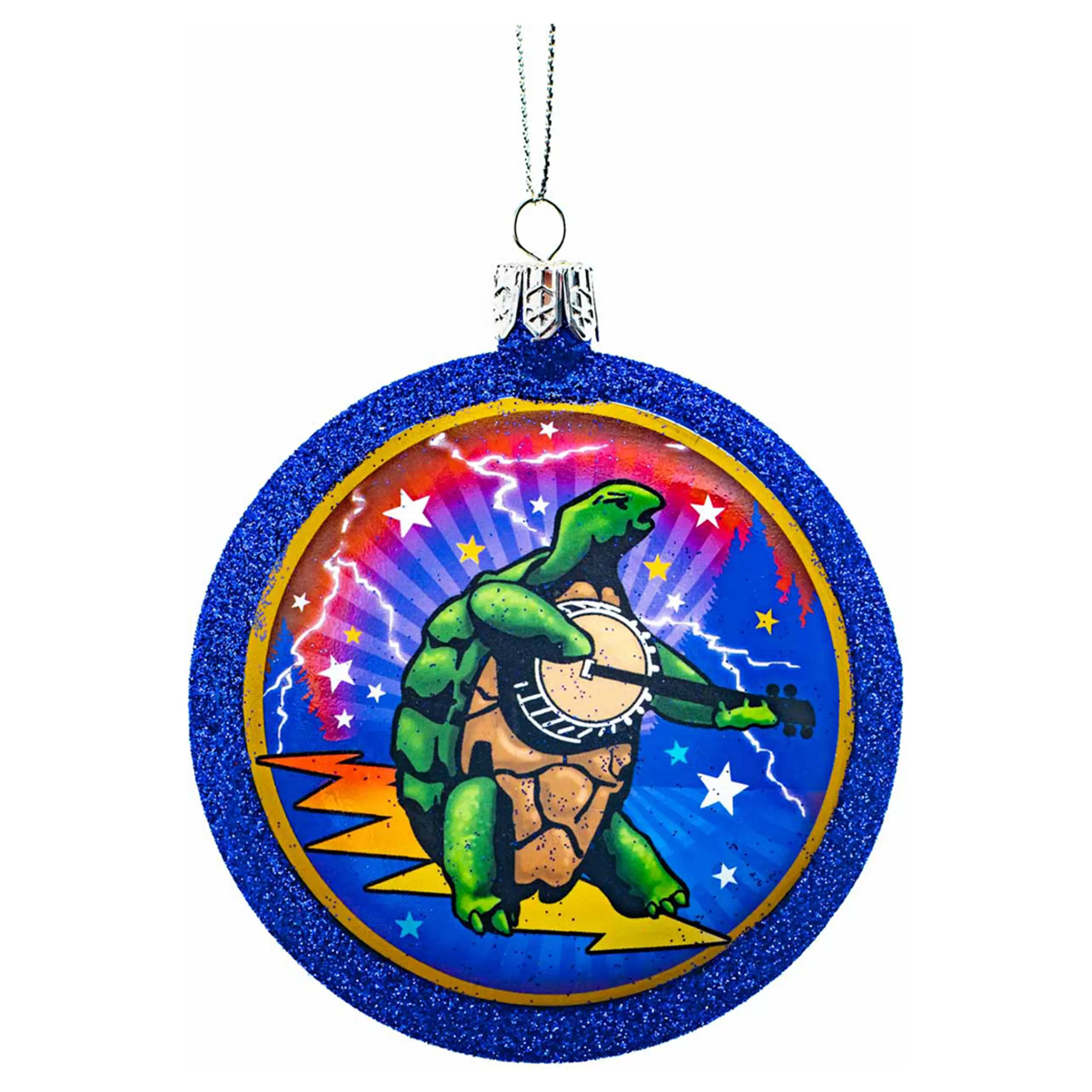 Grateful Dead<Liquid Blue GD Dancing Terrapin Ornament