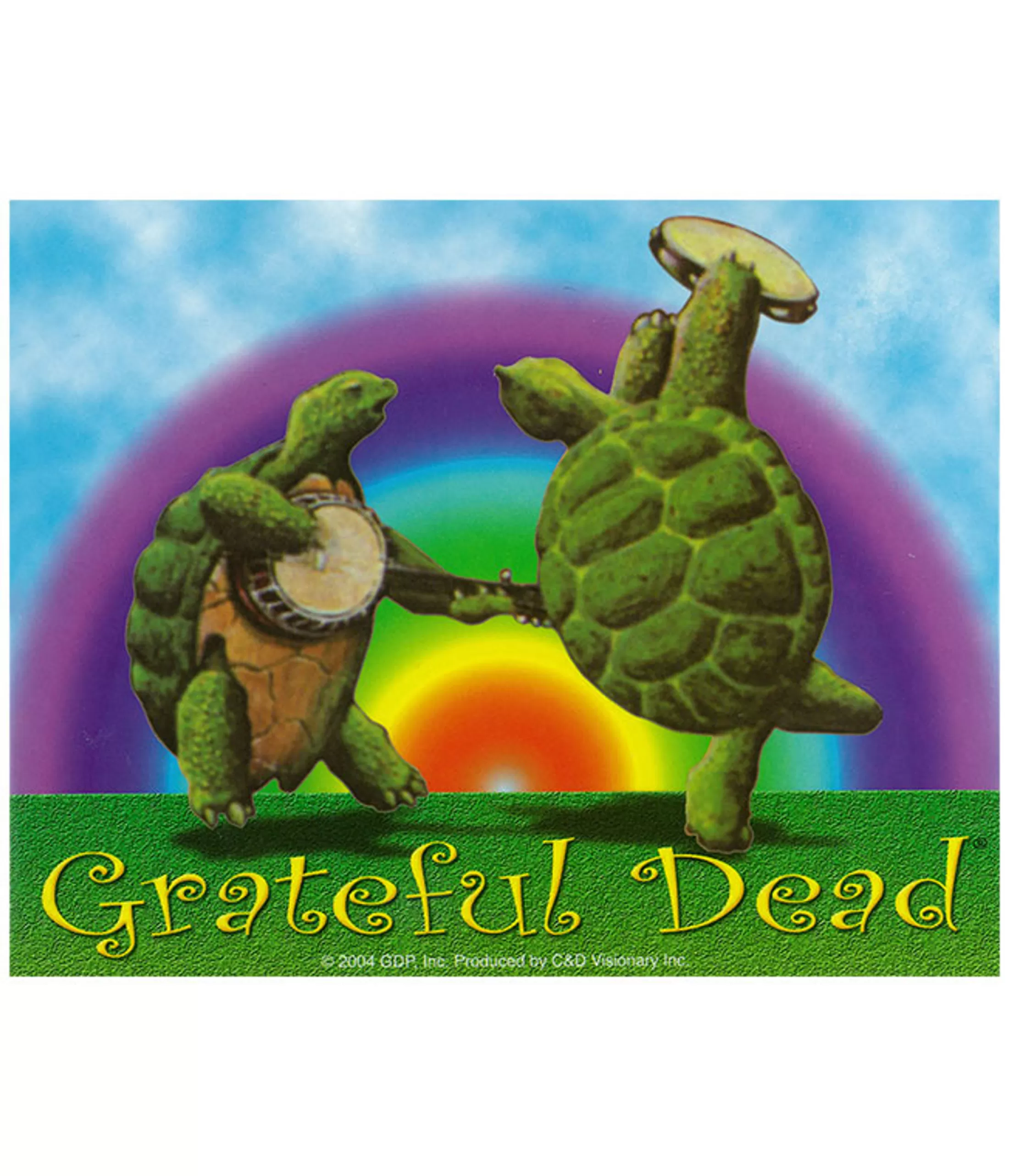 Grateful Dead | Classic<Liquid Blue GD Dancing Terrapins Sticker