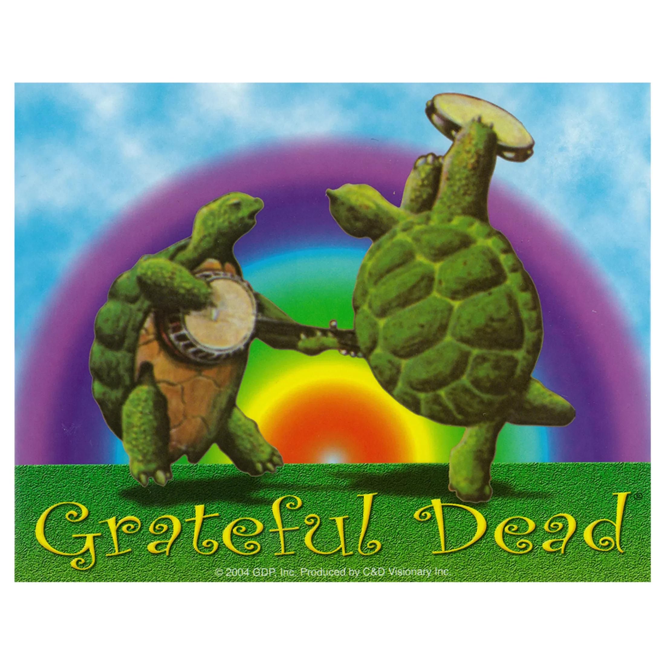 Grateful Dead | Classic<Liquid Blue GD Dancing Terrapins Sticker