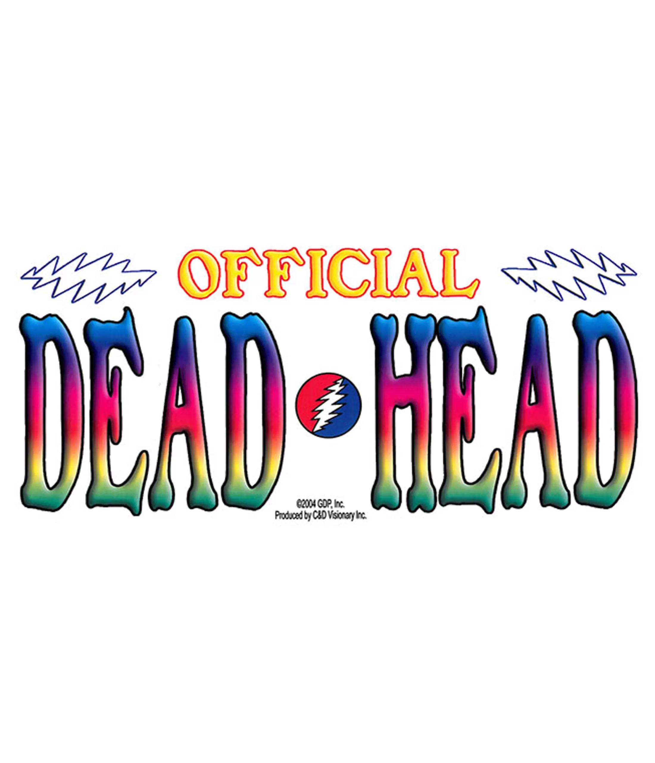 Grateful Dead | Classic<Liquid Blue GD Dead Head Sticker