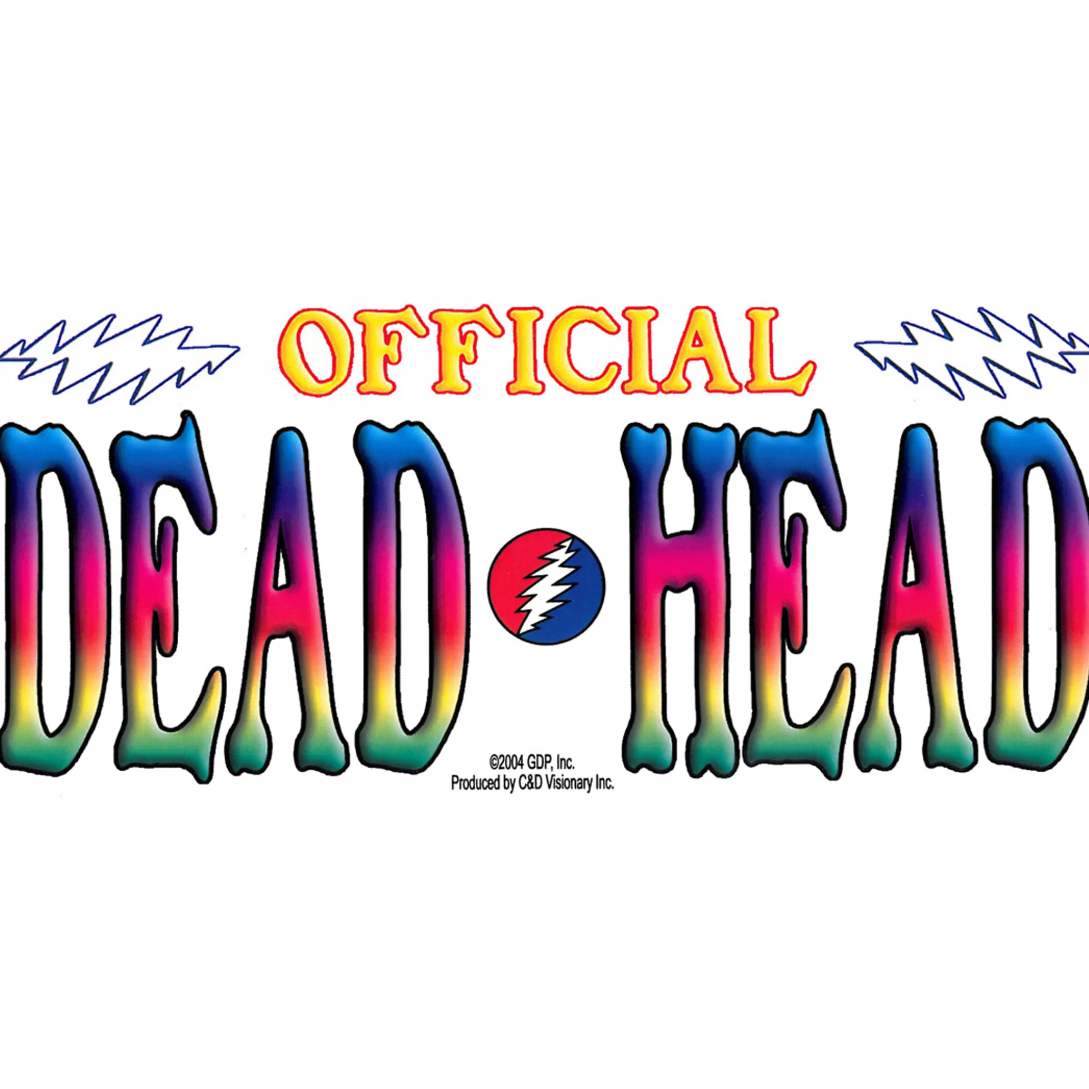 Grateful Dead | Classic<Liquid Blue GD Dead Head Sticker