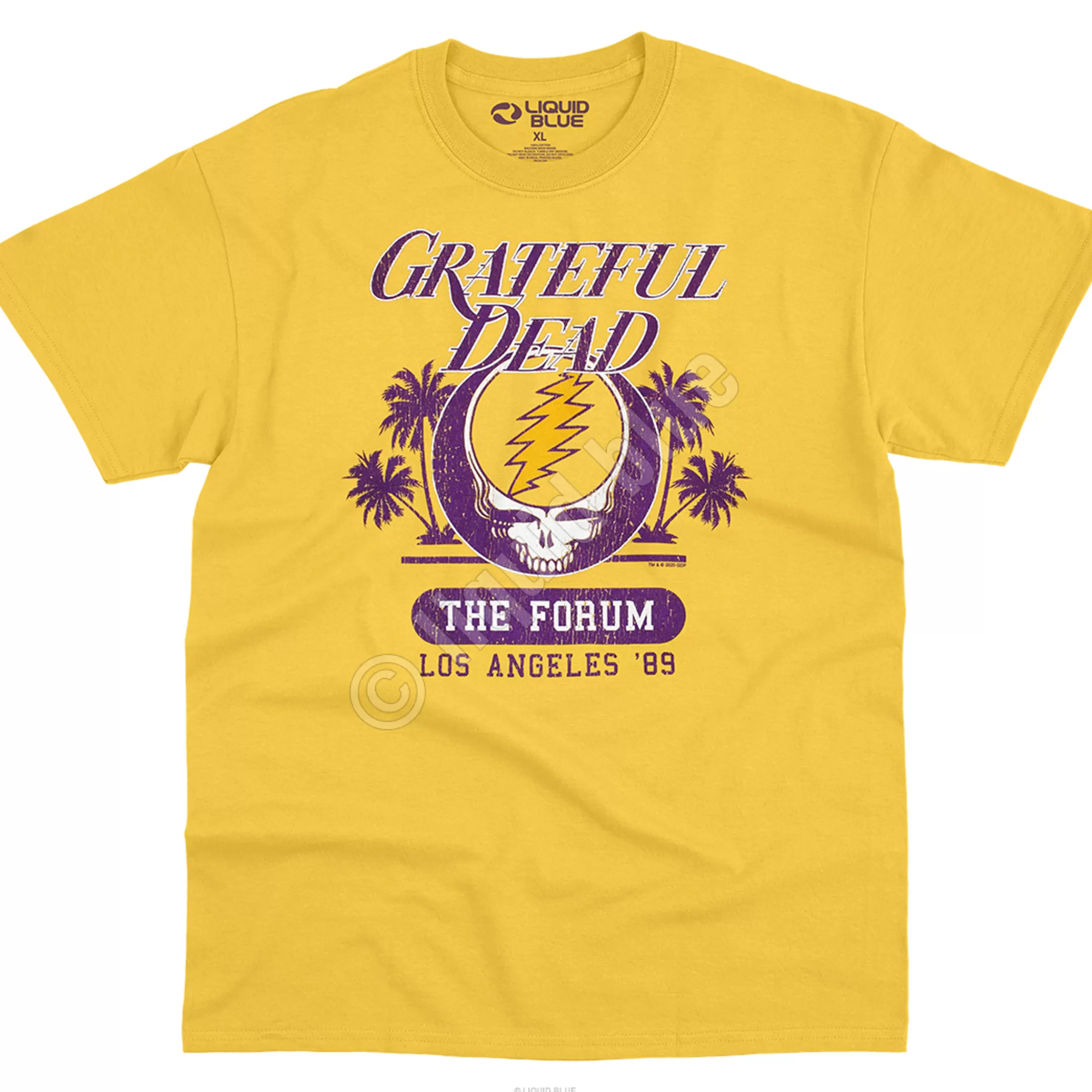 T-Shirt | Grateful Dead<Liquid Blue GD Forum Gold T-Shirt