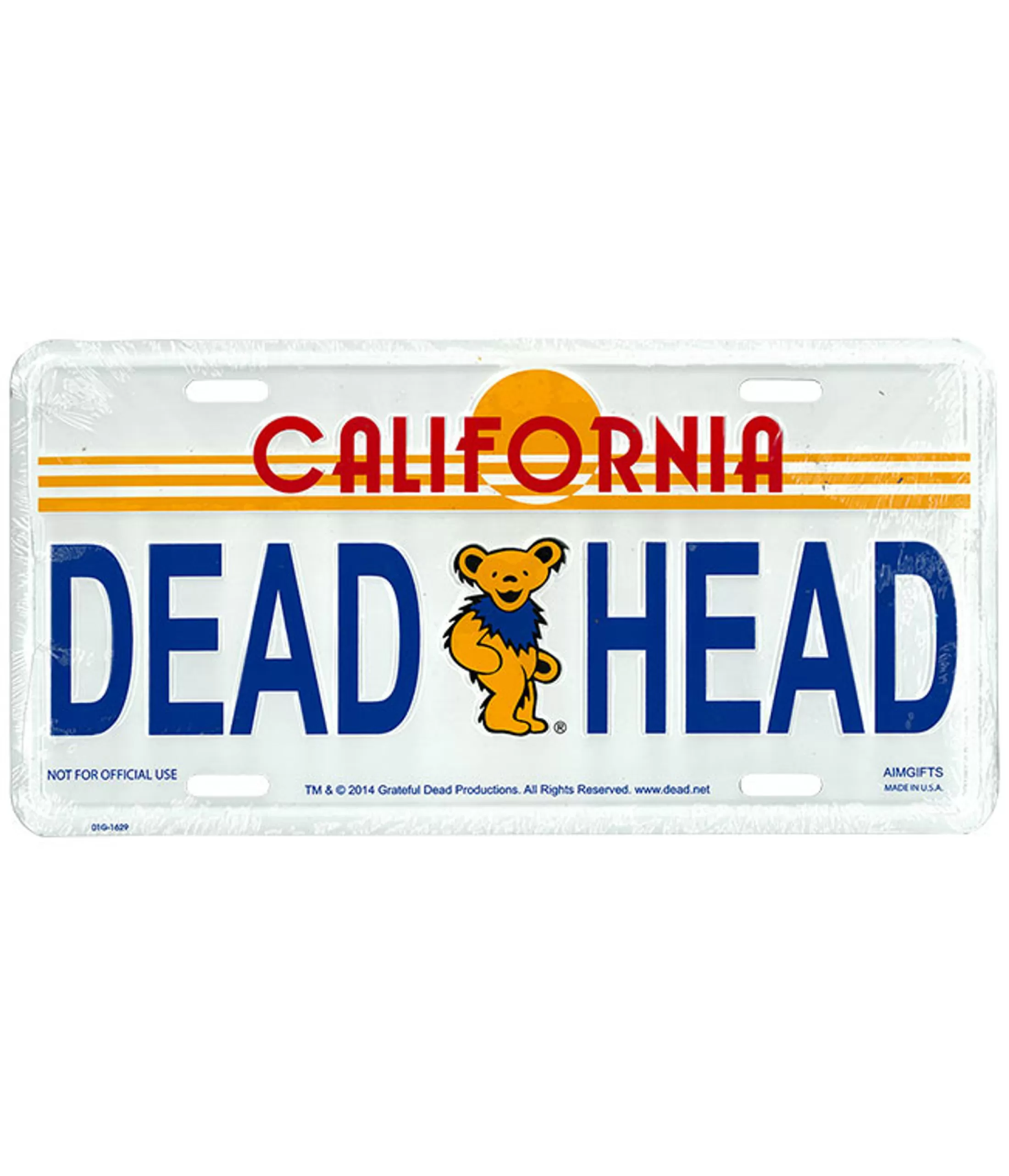 License Plates | Grateful Dead<Liquid Blue GD Golden State License Plate