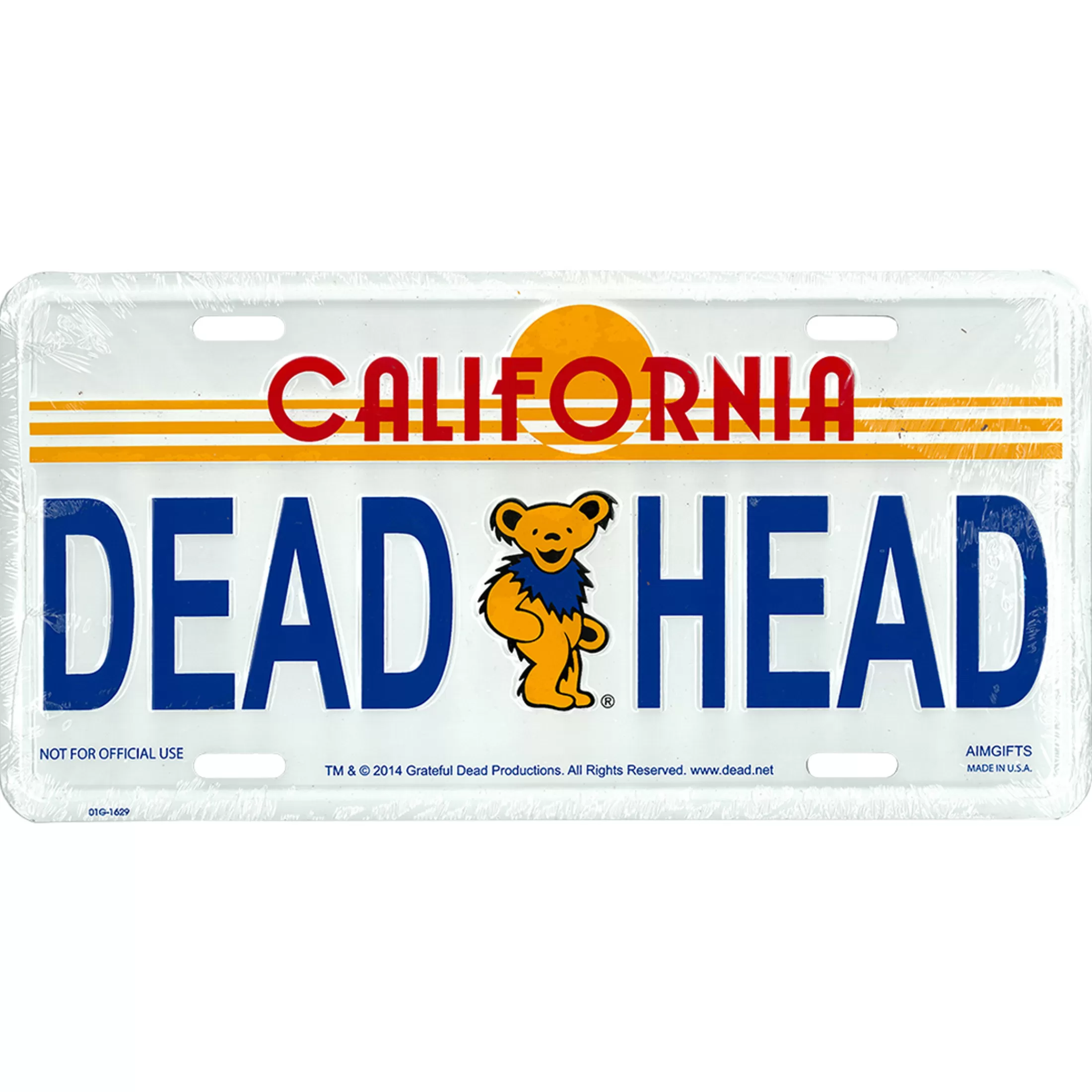 License Plates | Grateful Dead<Liquid Blue GD Golden State License Plate