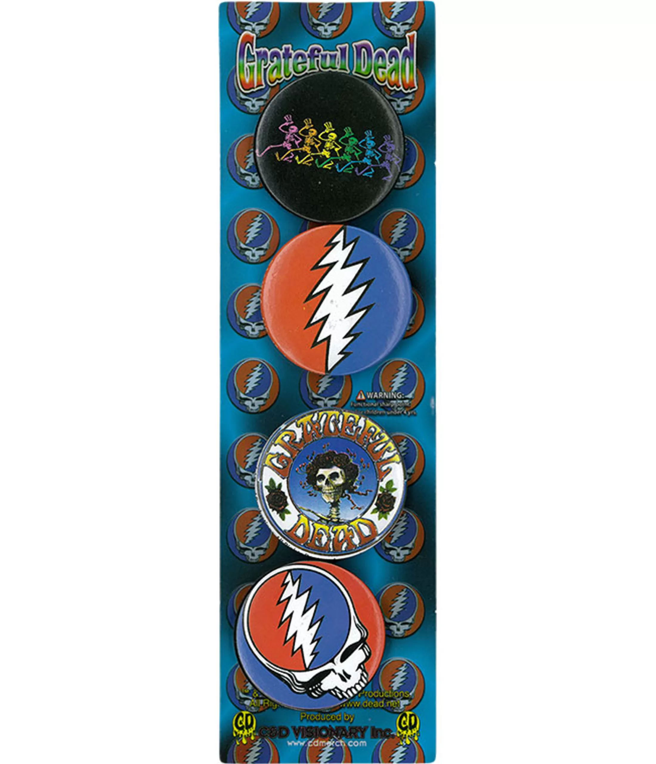 Pins | Grateful Dead<Liquid Blue GD Icons II Pin Set