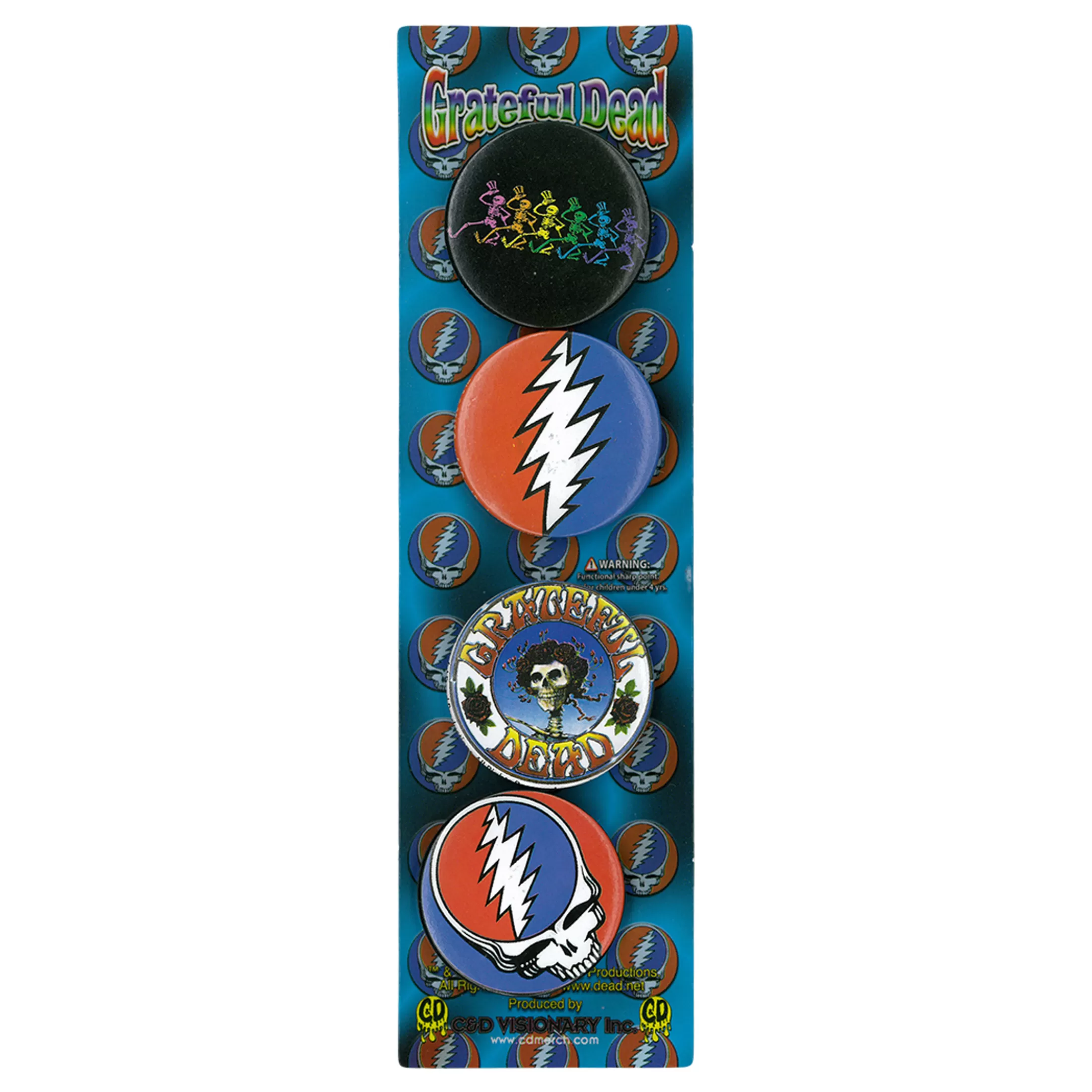 Pins | Grateful Dead<Liquid Blue GD Icons II Pin Set