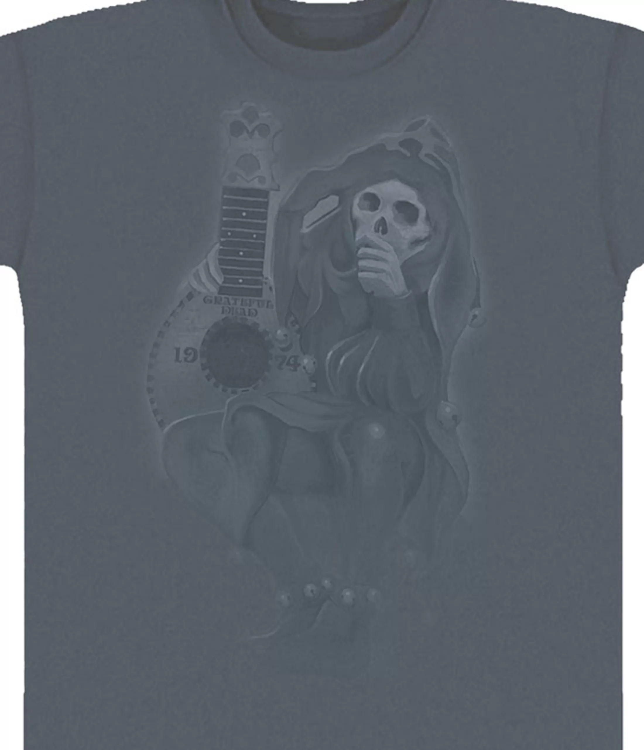 T-Shirt | Grateful Dead<Liquid Blue GD Jester Grey T-Shirt