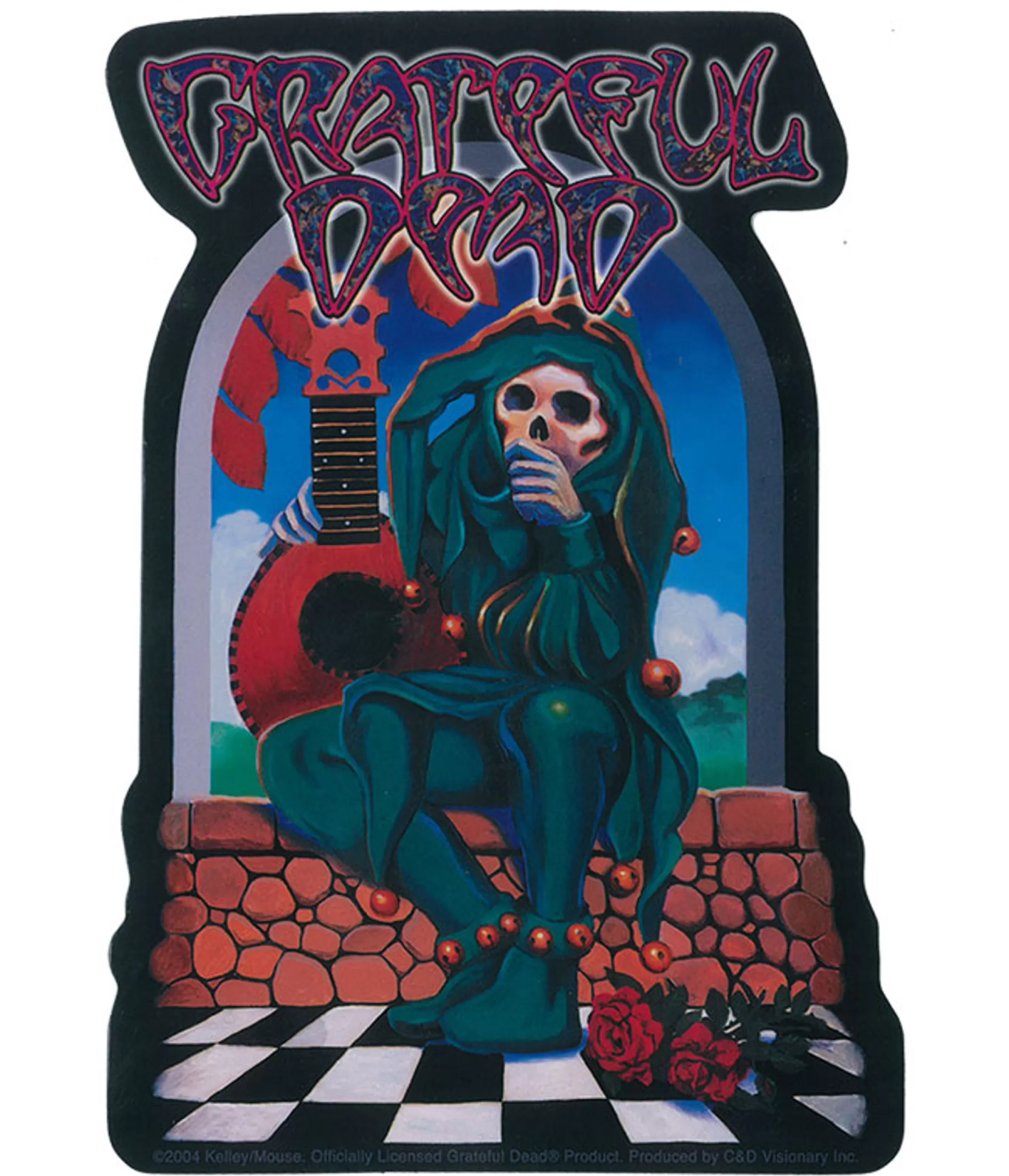 Grateful Dead | Classic<Liquid Blue GD Jester Sticker