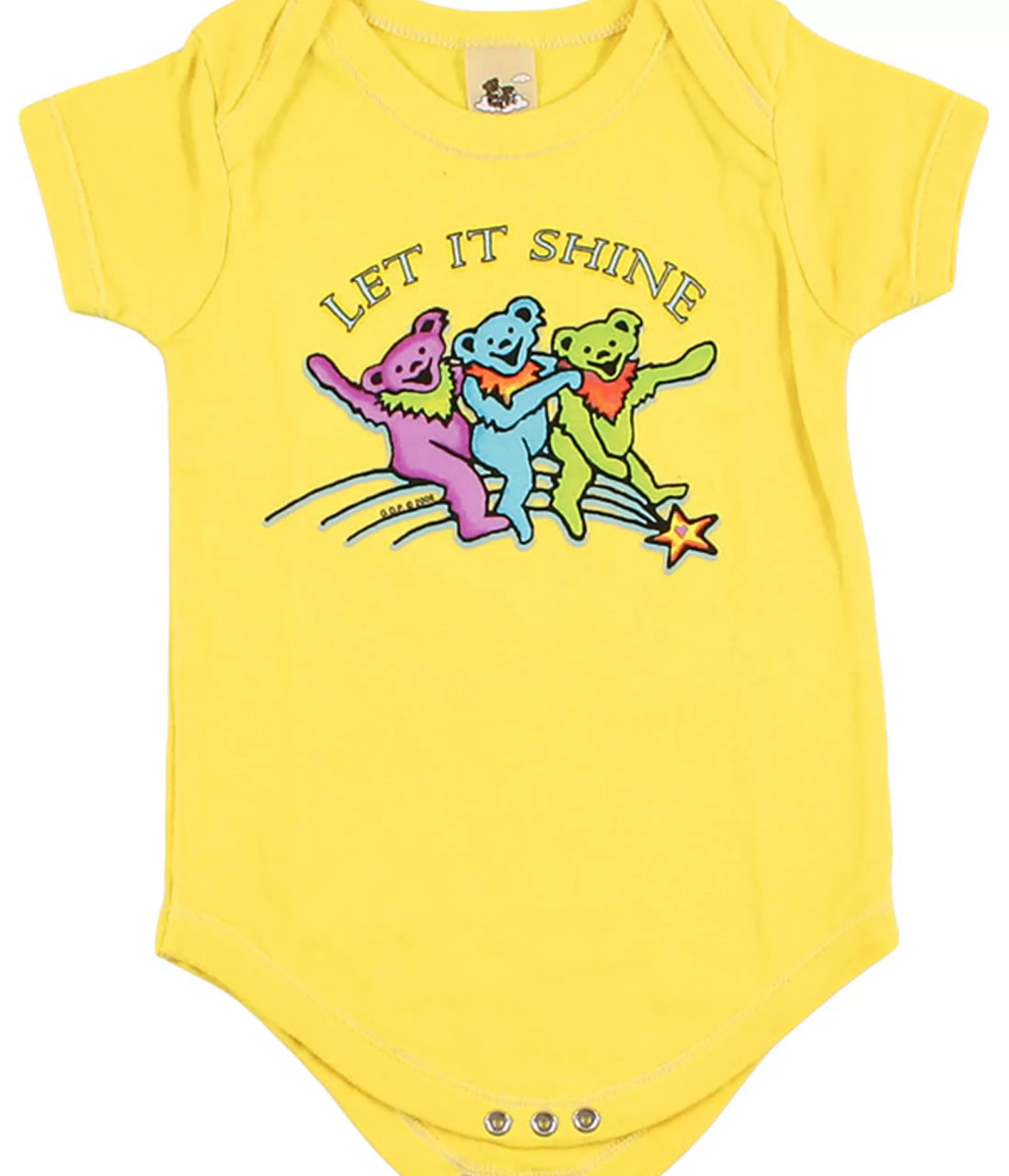 Onesies | Grateful Dead<Liquid Blue GD Let it Shine Yellow Onesie