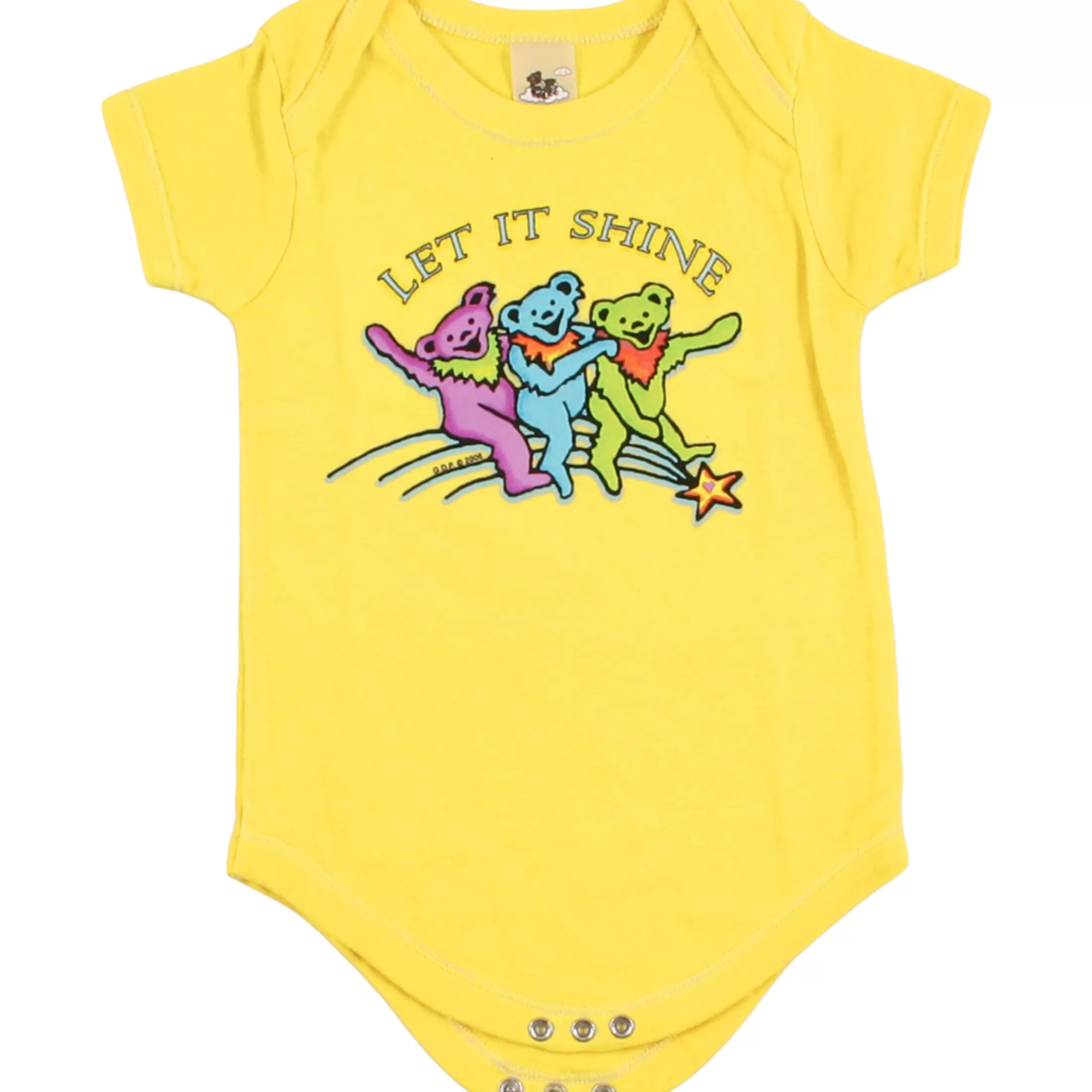 Onesies | Grateful Dead<Liquid Blue GD Let it Shine Yellow Onesie