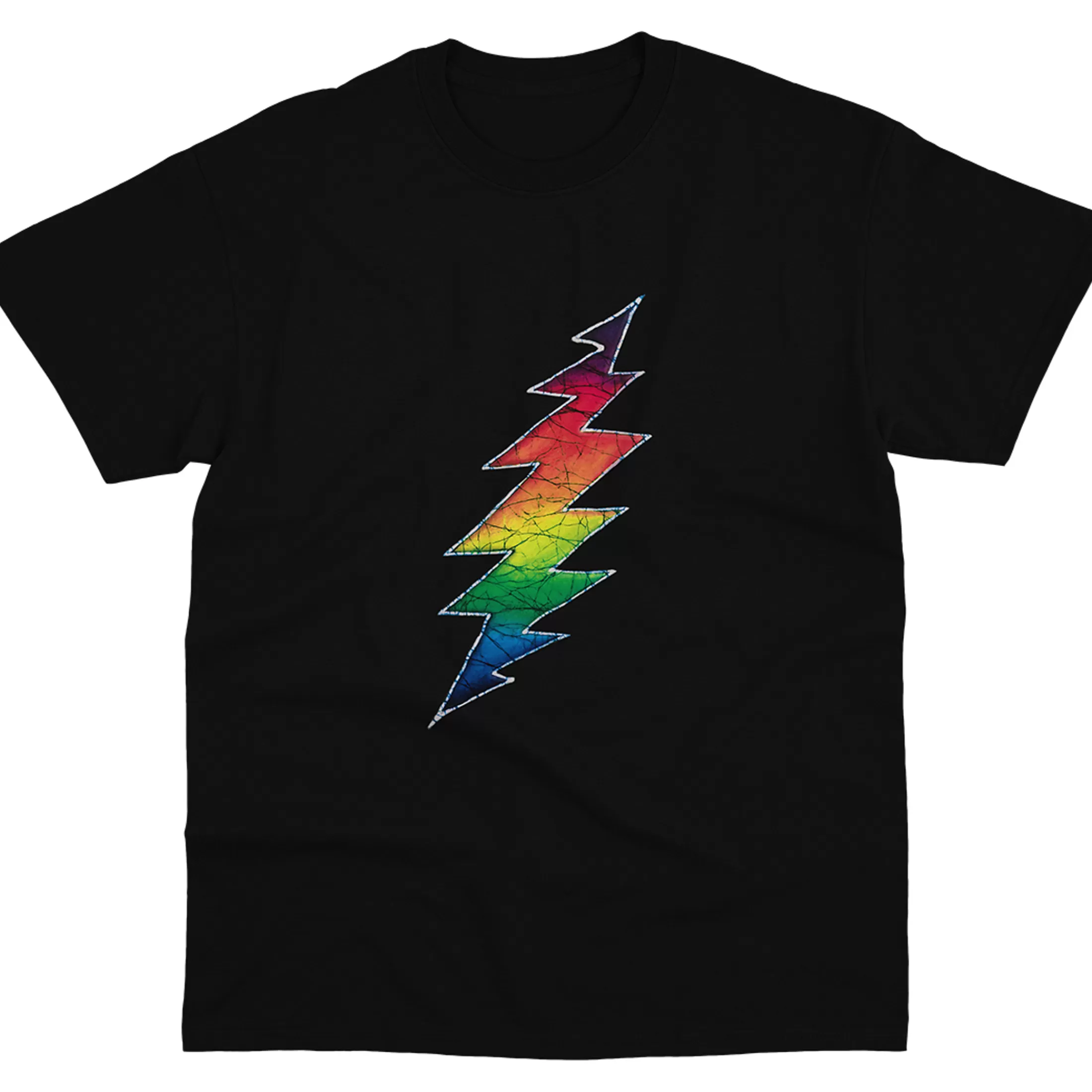 T-Shirt | Grateful Dead<Liquid Blue GD Lightning Bolt Black T-Shirt