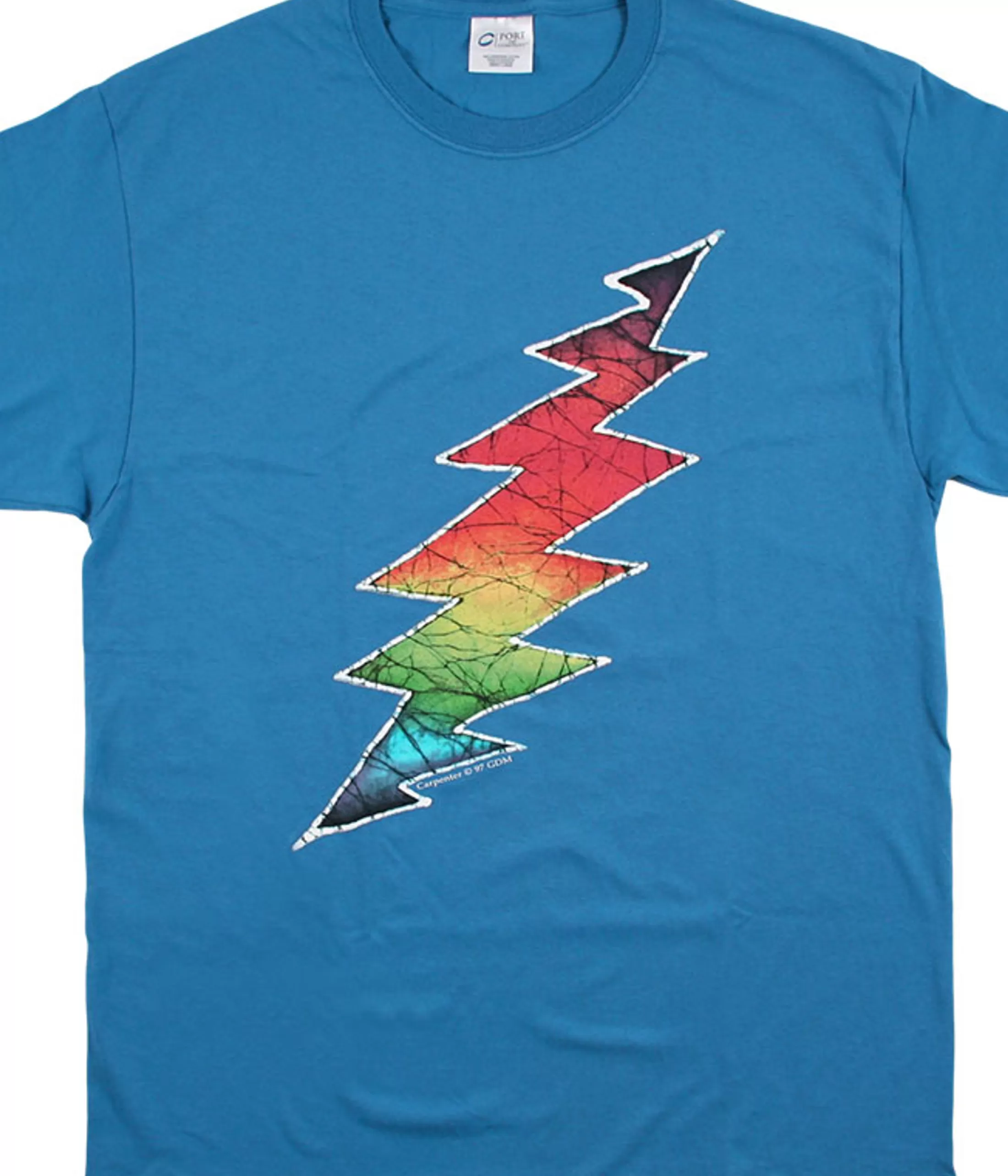 T-Shirt | Grateful Dead<Liquid Blue GD Lightning Bolt Blue T-Shirt