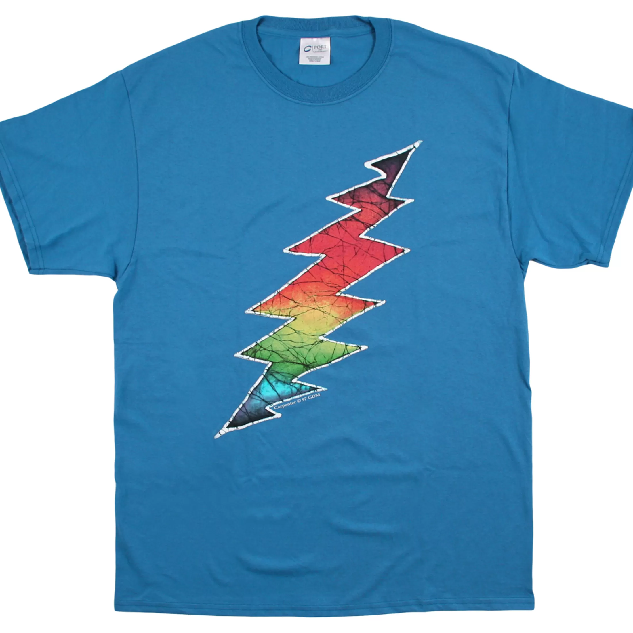 T-Shirt | Grateful Dead<Liquid Blue GD Lightning Bolt Blue T-Shirt