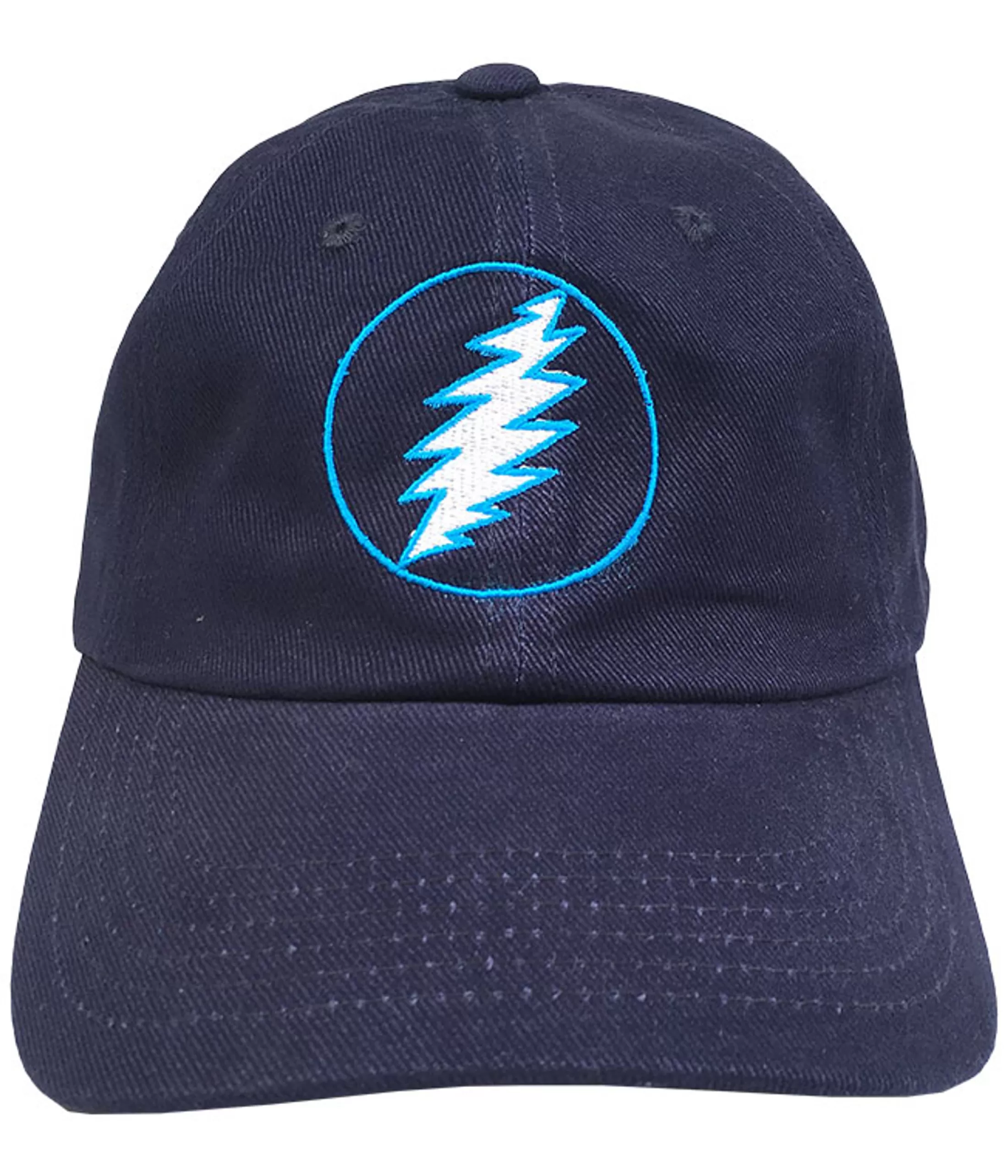 Hats | Grateful Dead<Liquid Blue GD Lightning Bolt Navy Baseball Cap