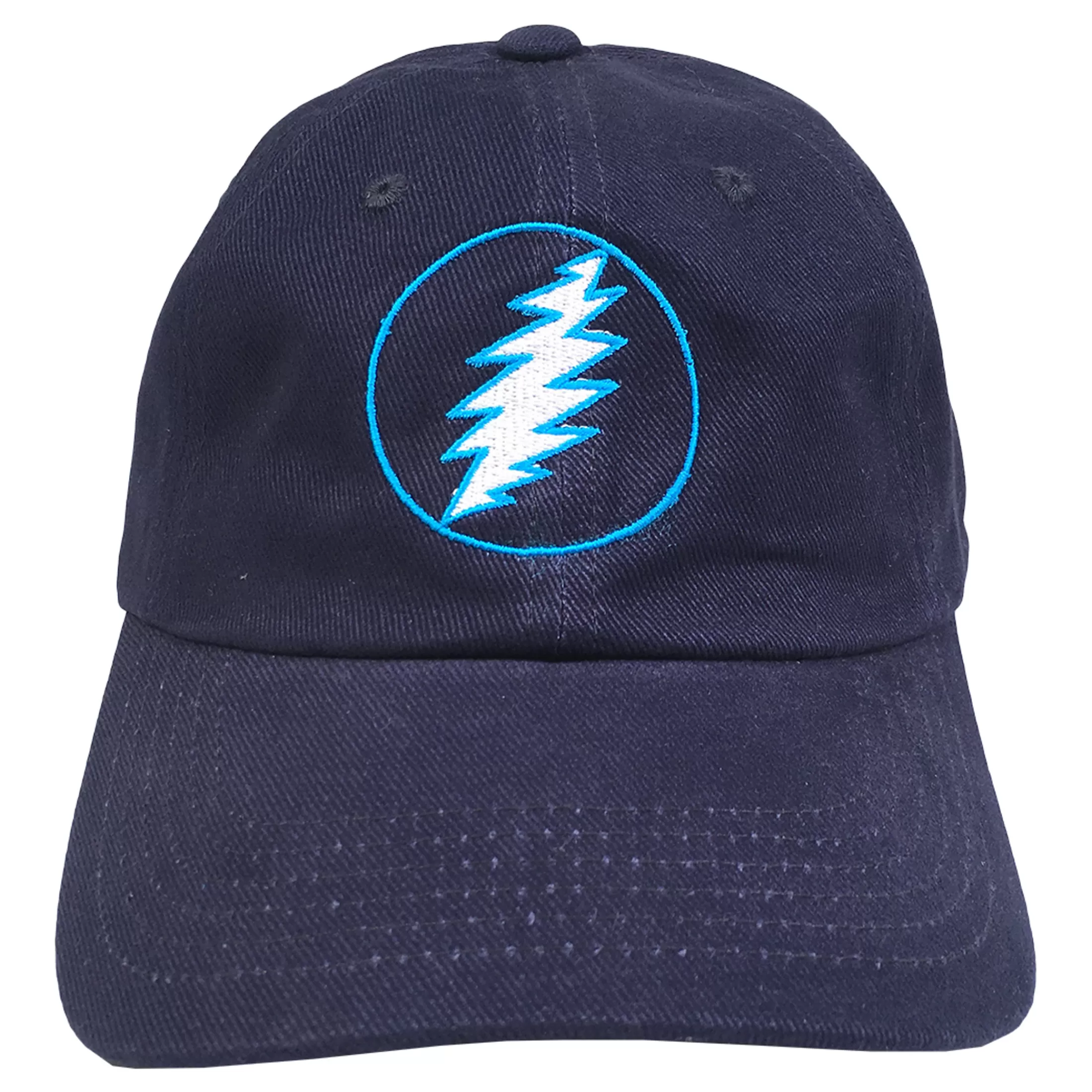 Hats | Grateful Dead<Liquid Blue GD Lightning Bolt Navy Baseball Cap